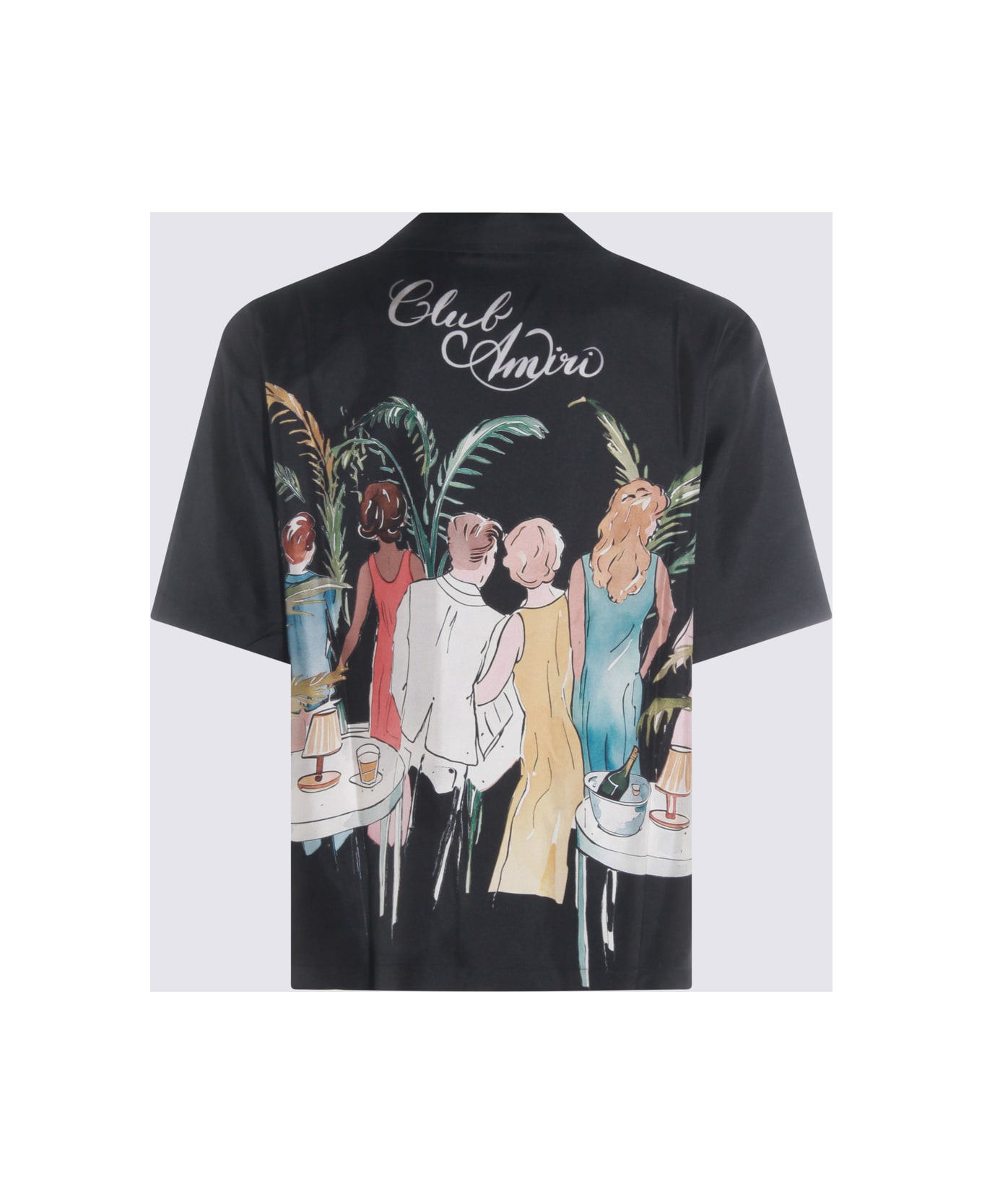 AMIRI Black Silk Shirt - Black