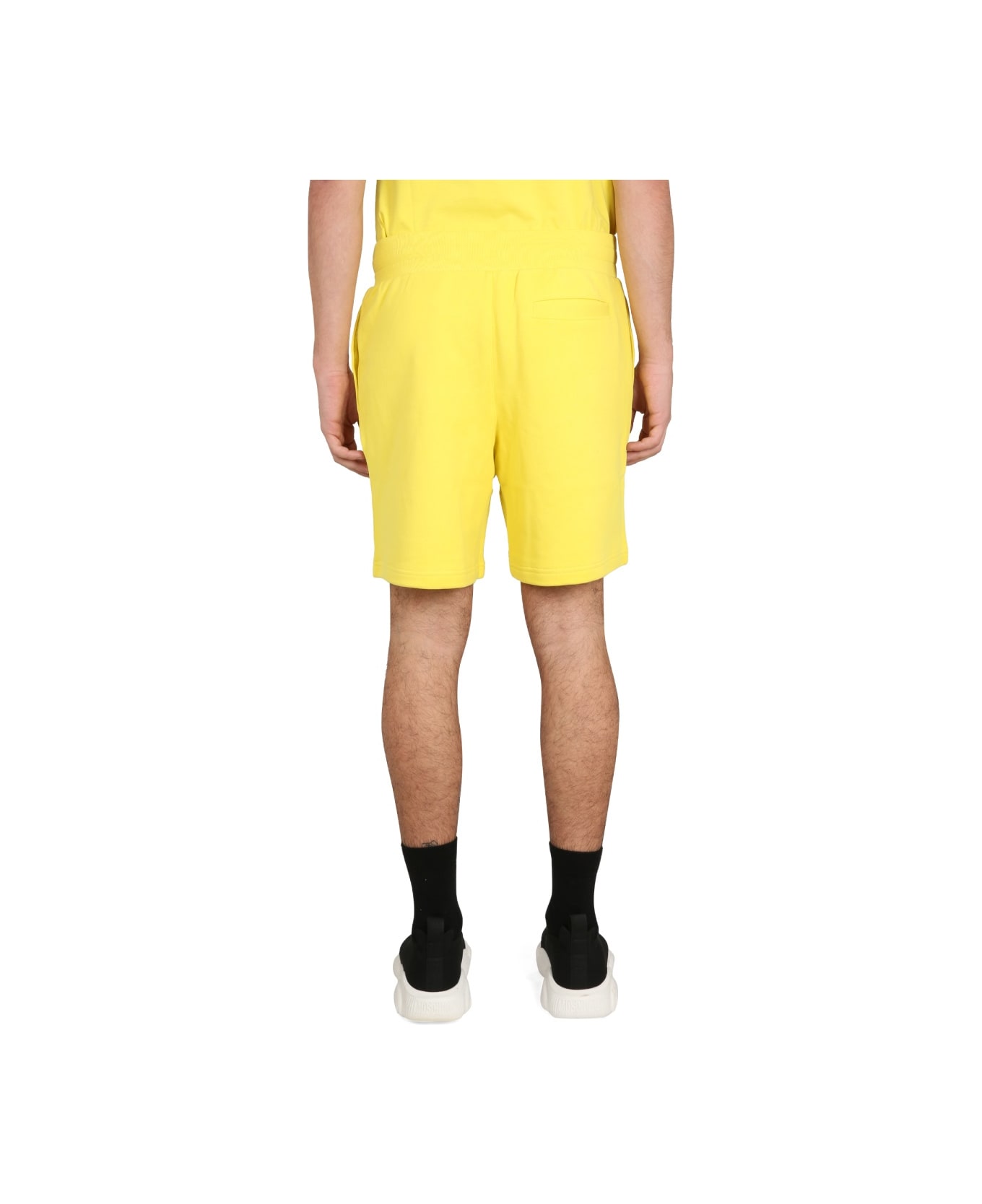 Moschino Bermuda With Logo - YELLOW