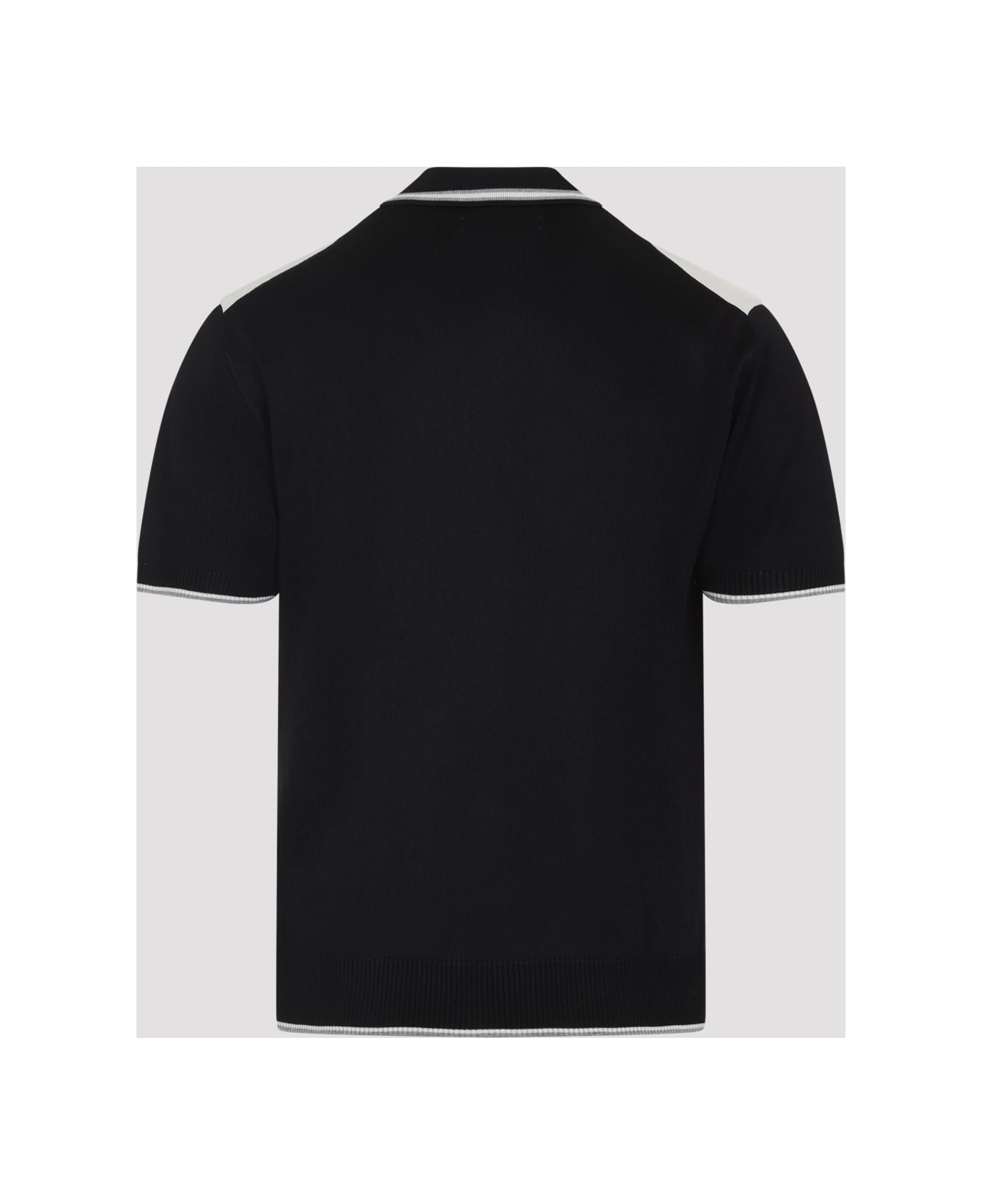 AMIRI Ma Striped Polo - Black