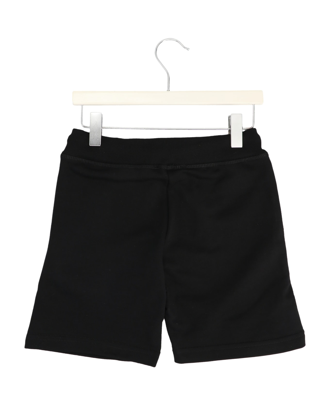 Dsquared2 Logo Print Bermuda Shorts - White/Black