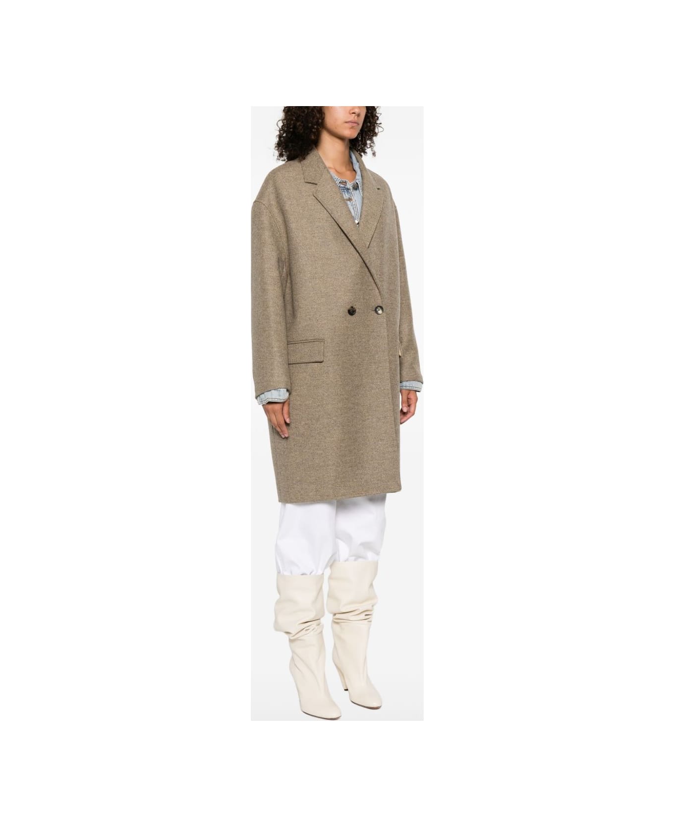 Isabel Marant Light Khaki Coat - Beige