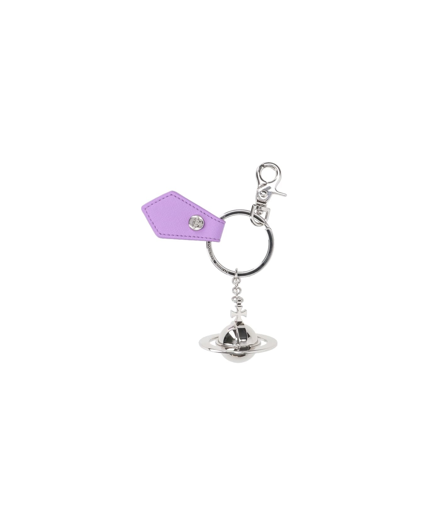 Vivienne Westwood "3d Orb" Keyring - Silver