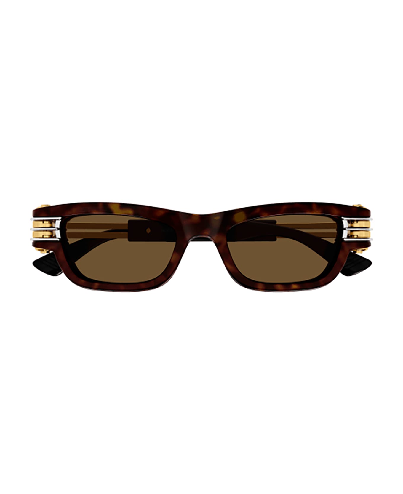 Bottega Veneta Eyewear BV1308S Sunglasses - Havana Gold Brown サングラス