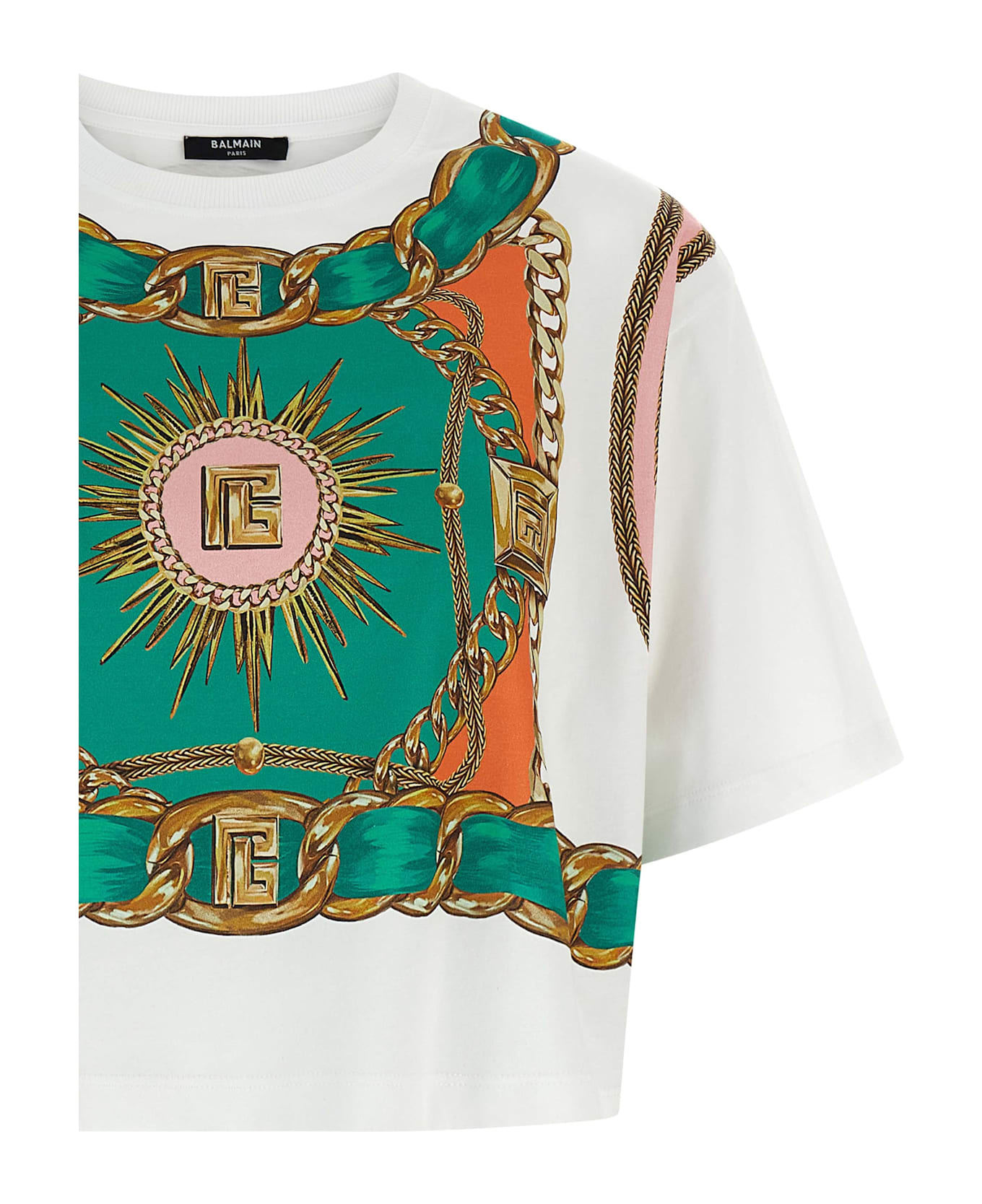 Balmain 
balmain Foulard
 Print T-shirt - Multicolor