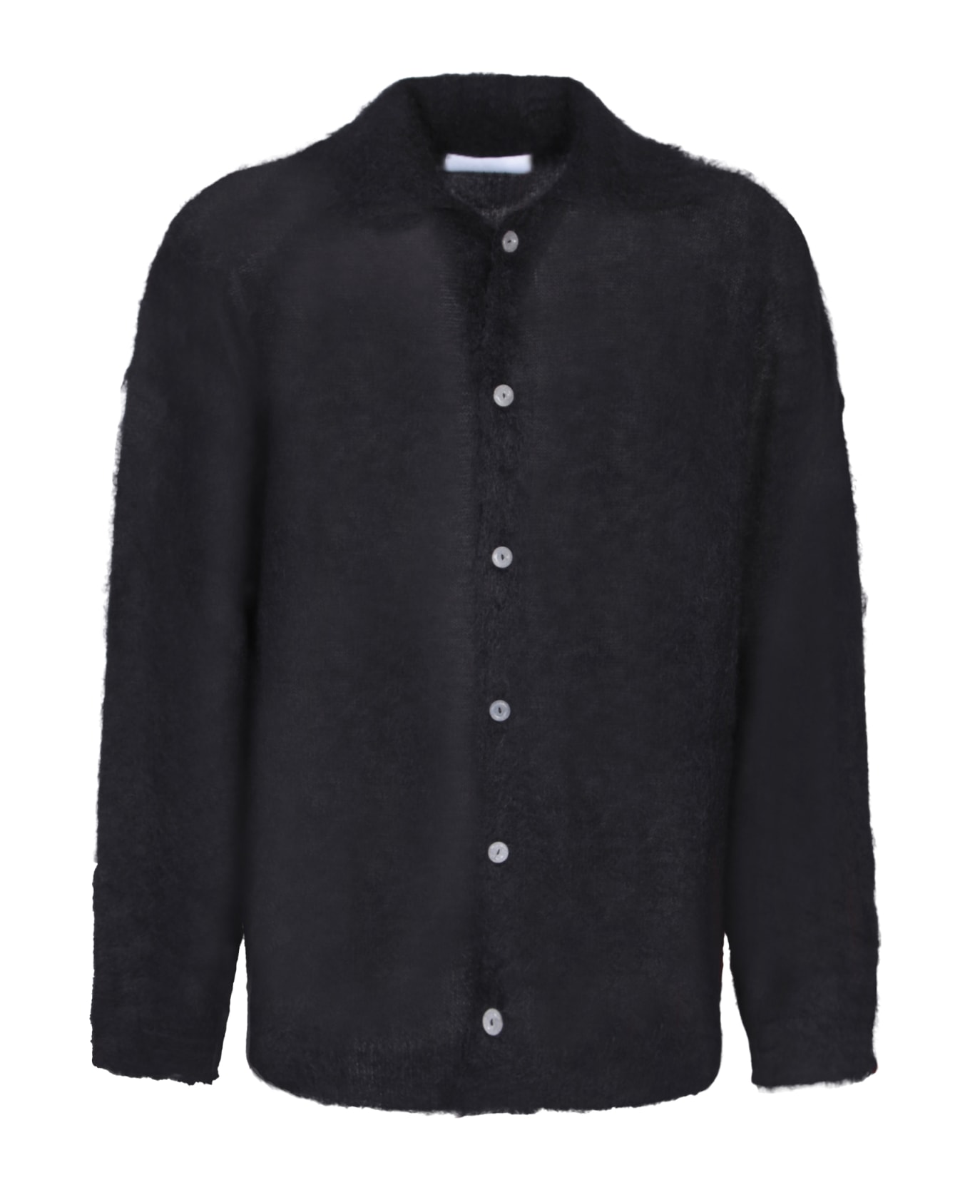 Bonsai Mohair Black Sweater-shirt - Black ニットウェア