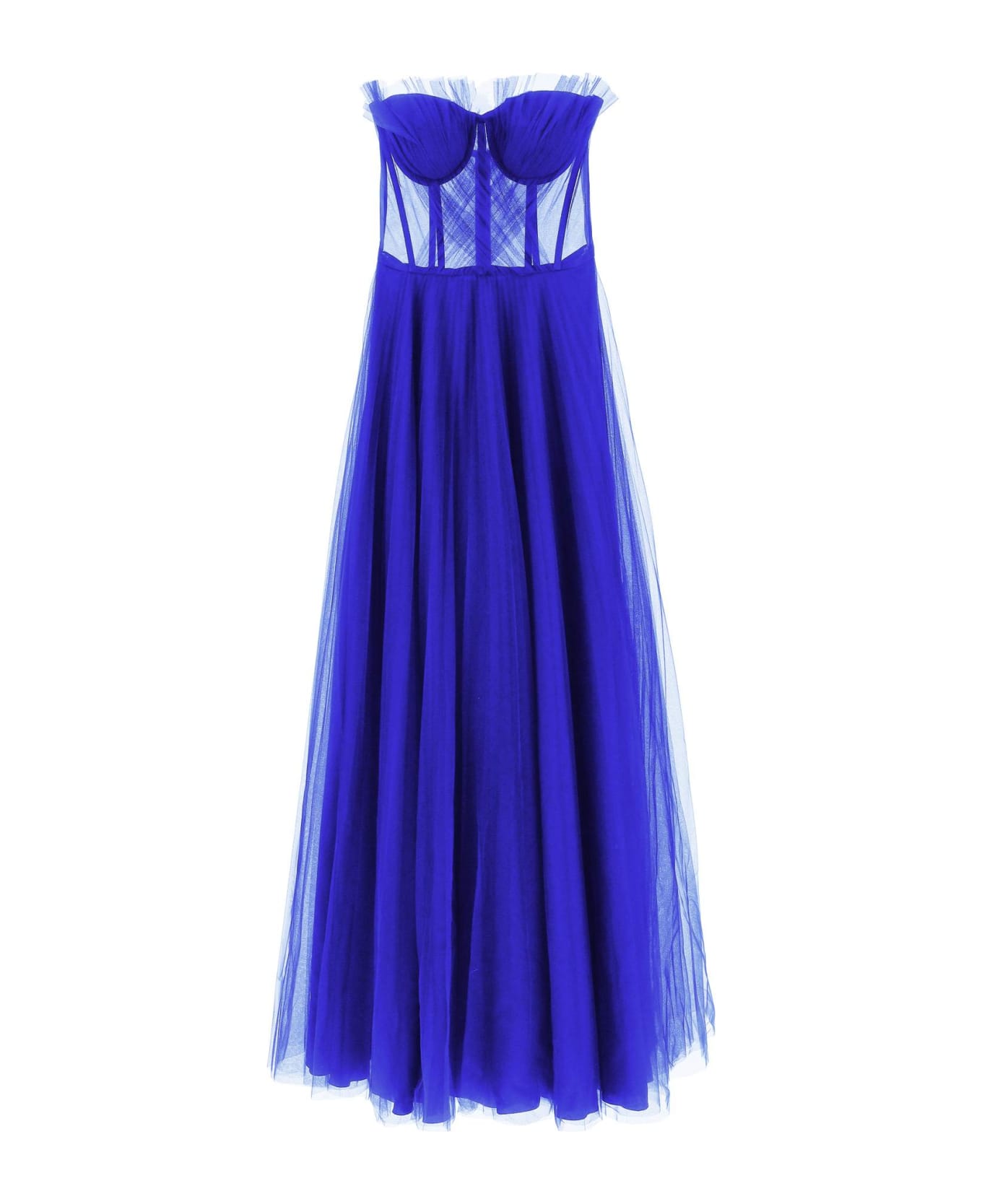 19:13 Dresscode Long Bustier Dress - ELECTRIC BLUE (Blue)