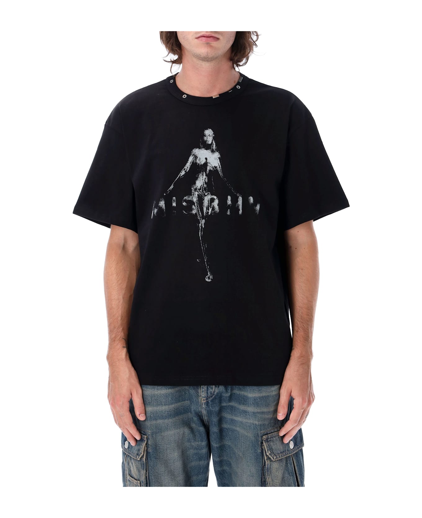 Tシャツ・カットソー MISBHV Men T-shirt Black 250M152 BLACK WHIT Black Sport T-Shirt by MISBHV on Sale