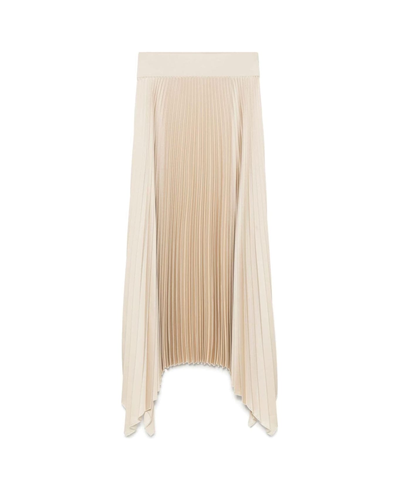 Joseph Ade Skirt Knit Weave Plisse - Oat