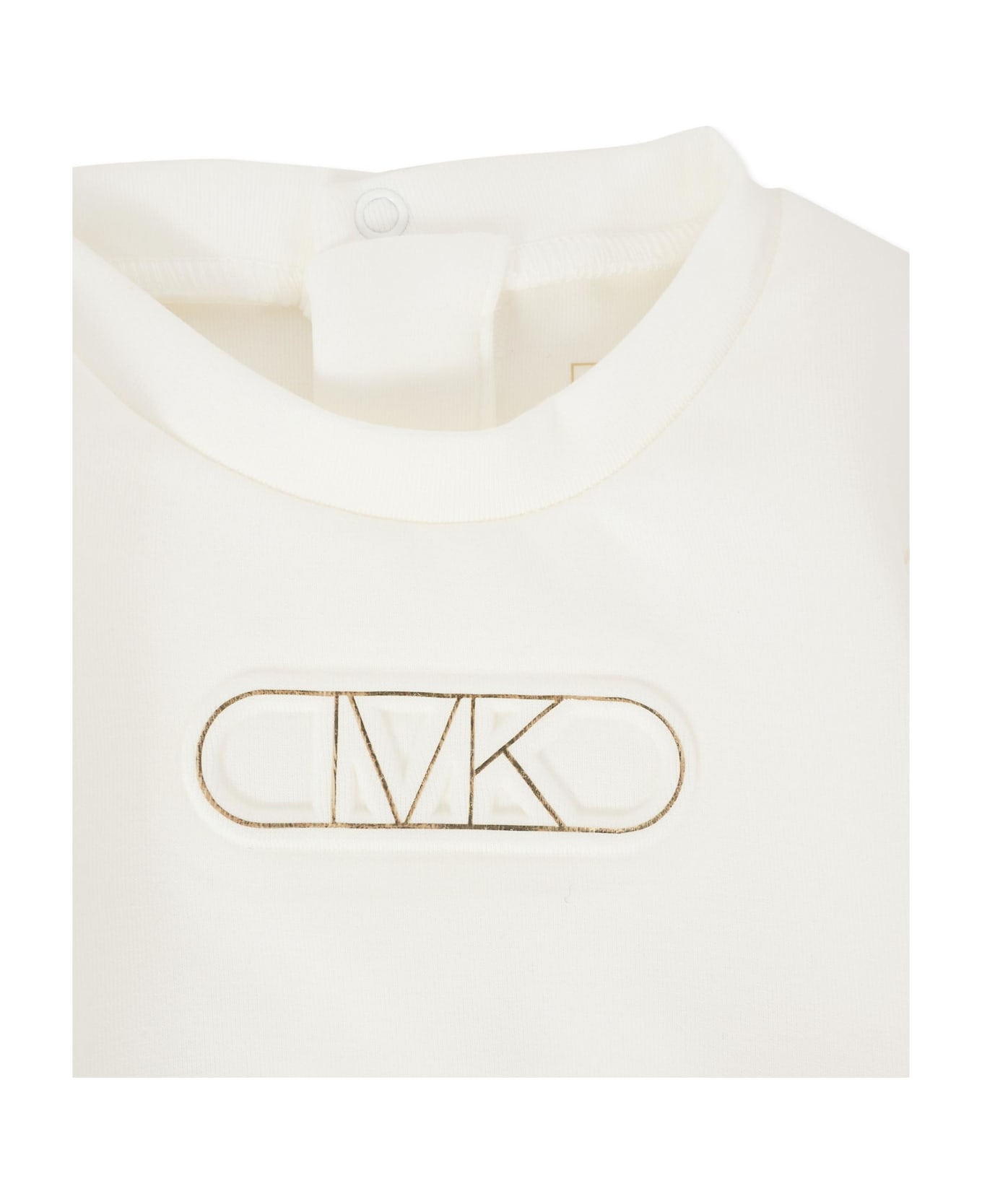 Michael Kors Ivory Suit For Baby Girl With Logo - Ivory