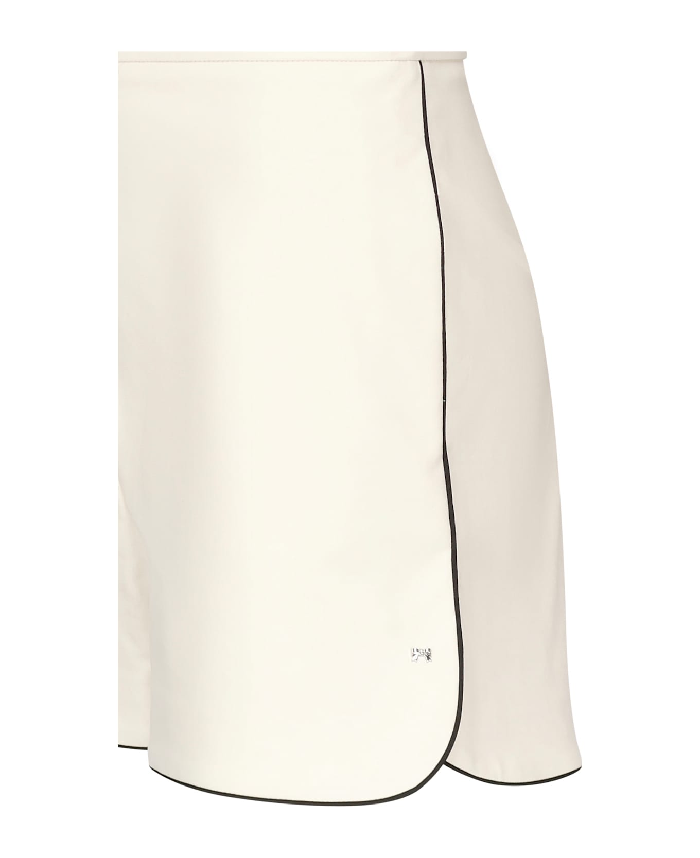 Max Mara Double Cotton Canvas Shorts - White