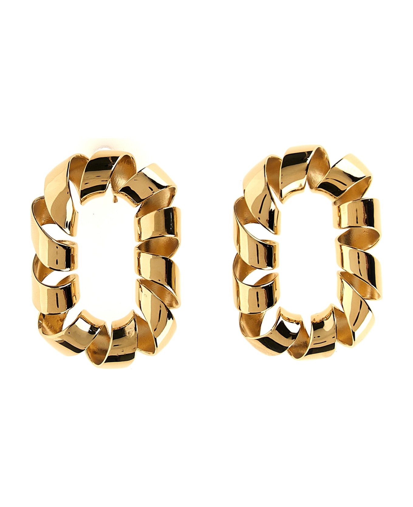 Paco Rabanne 'xl Link Twist' Earrings - Gold
