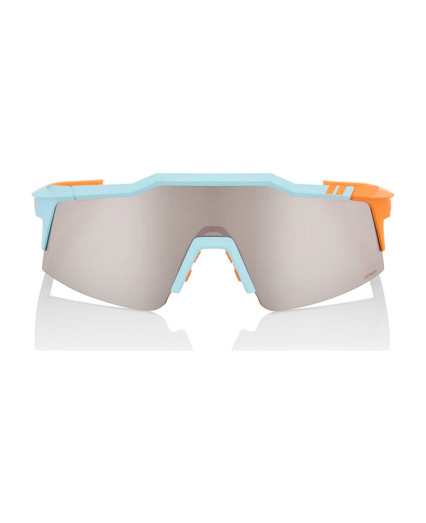 100% Speedcraft Sl - Soft Tact Two Tone / Hiper Silver Sunglasses - orange サングラス