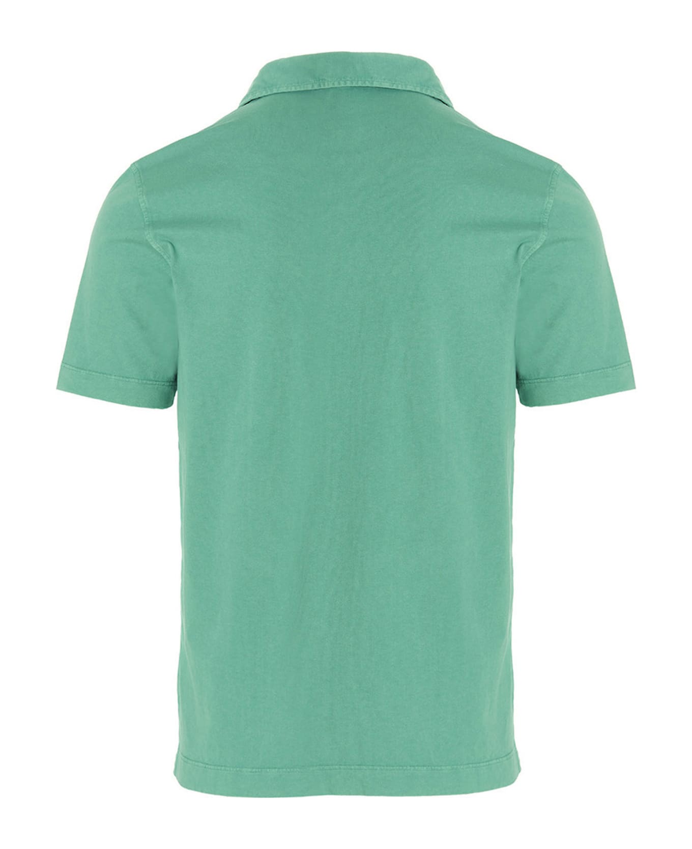 Drumohr Light Cotton Polo Club Shirt. - Green