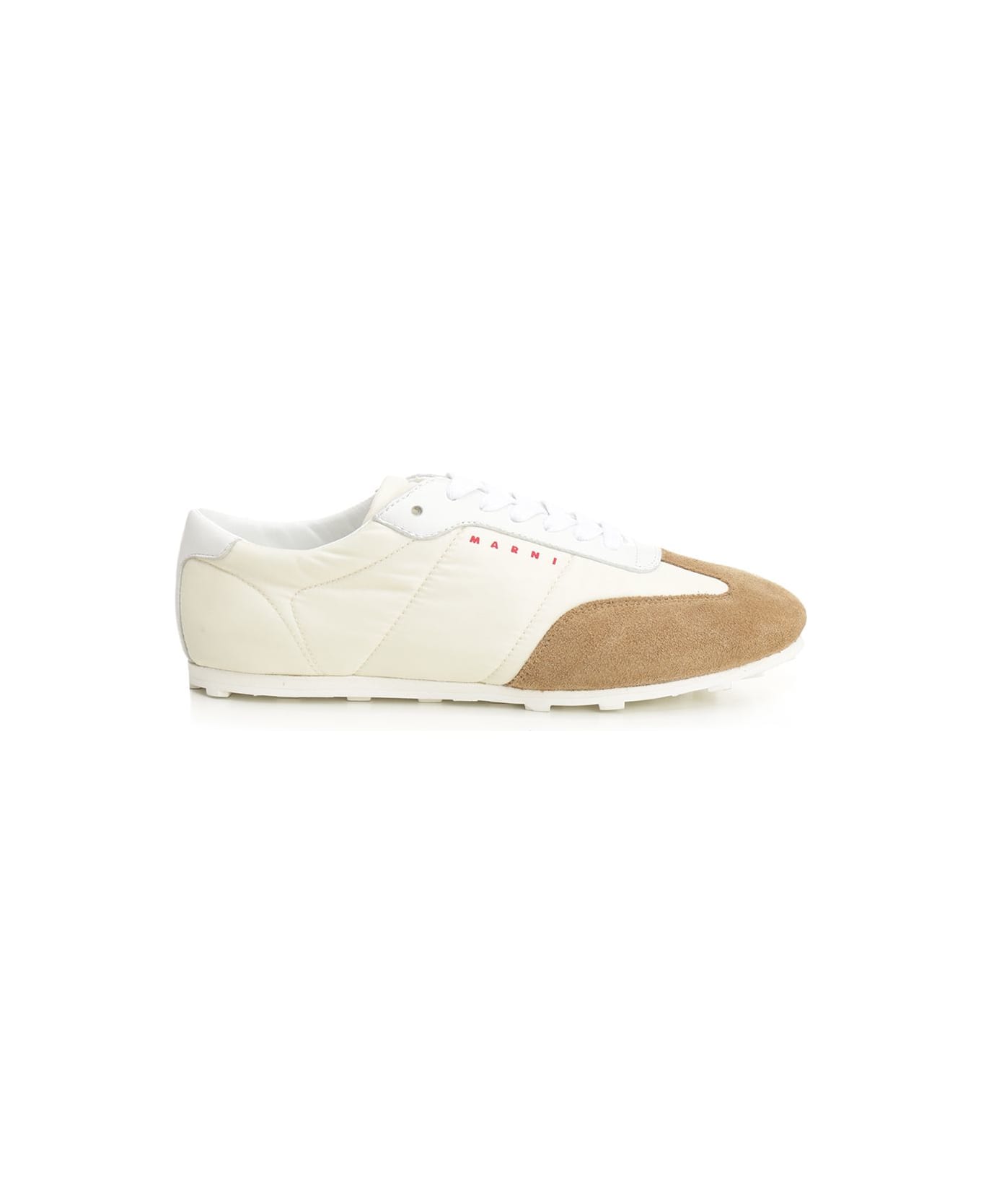 Marni Softy Soccer Sneaker - WHITE/NEUTRALS