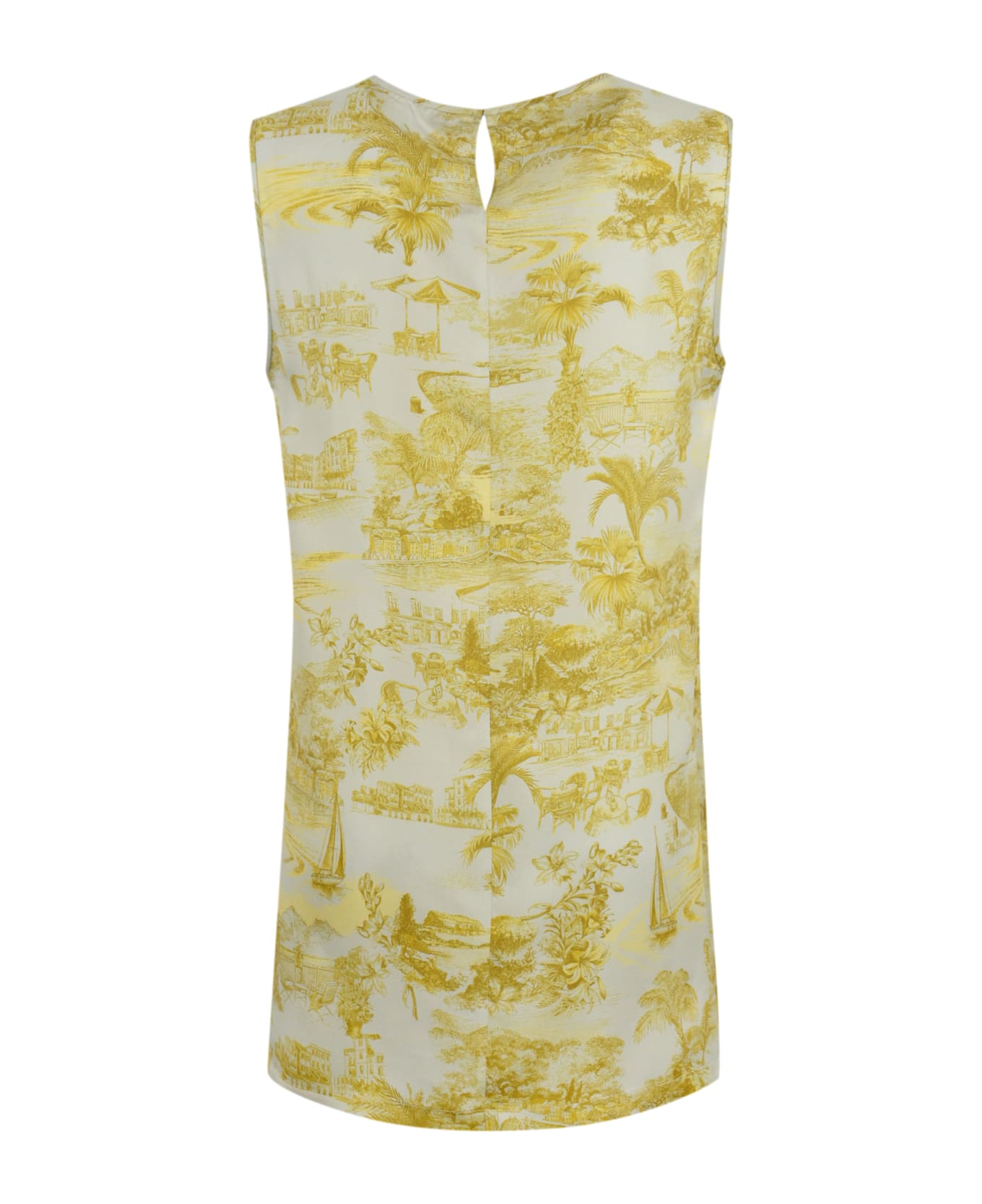 Max Mara Studio Printed Silk Blouse - Grey