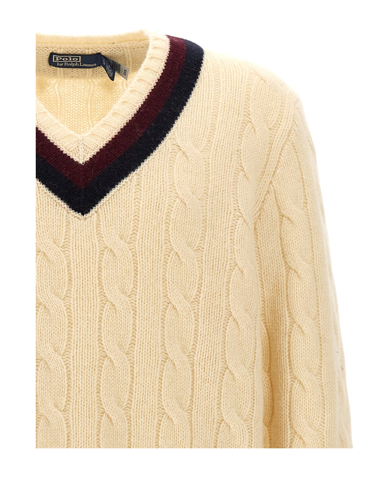Polo Ralph Lauren Aaran Cable Sweater - White
