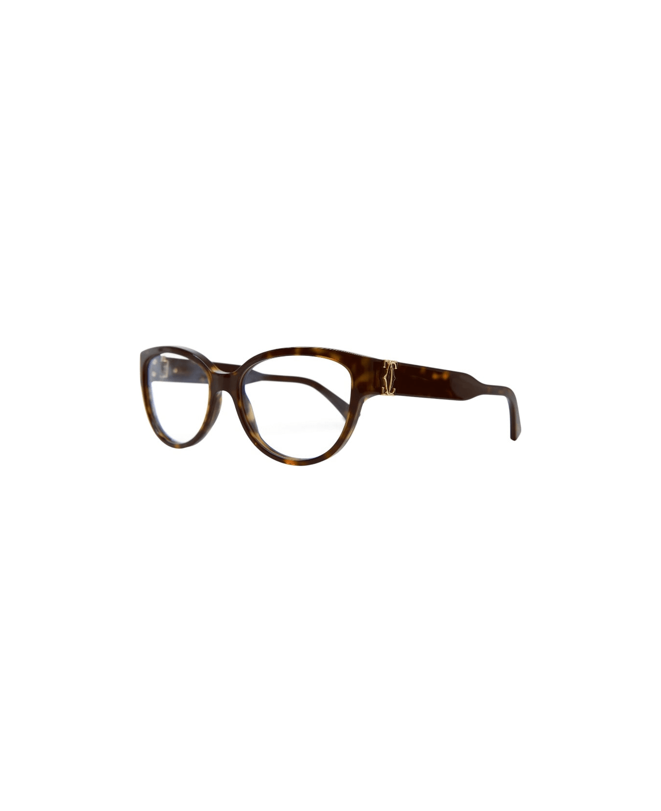 Cartier Eyewear Ct 0450 - Havana Glasses