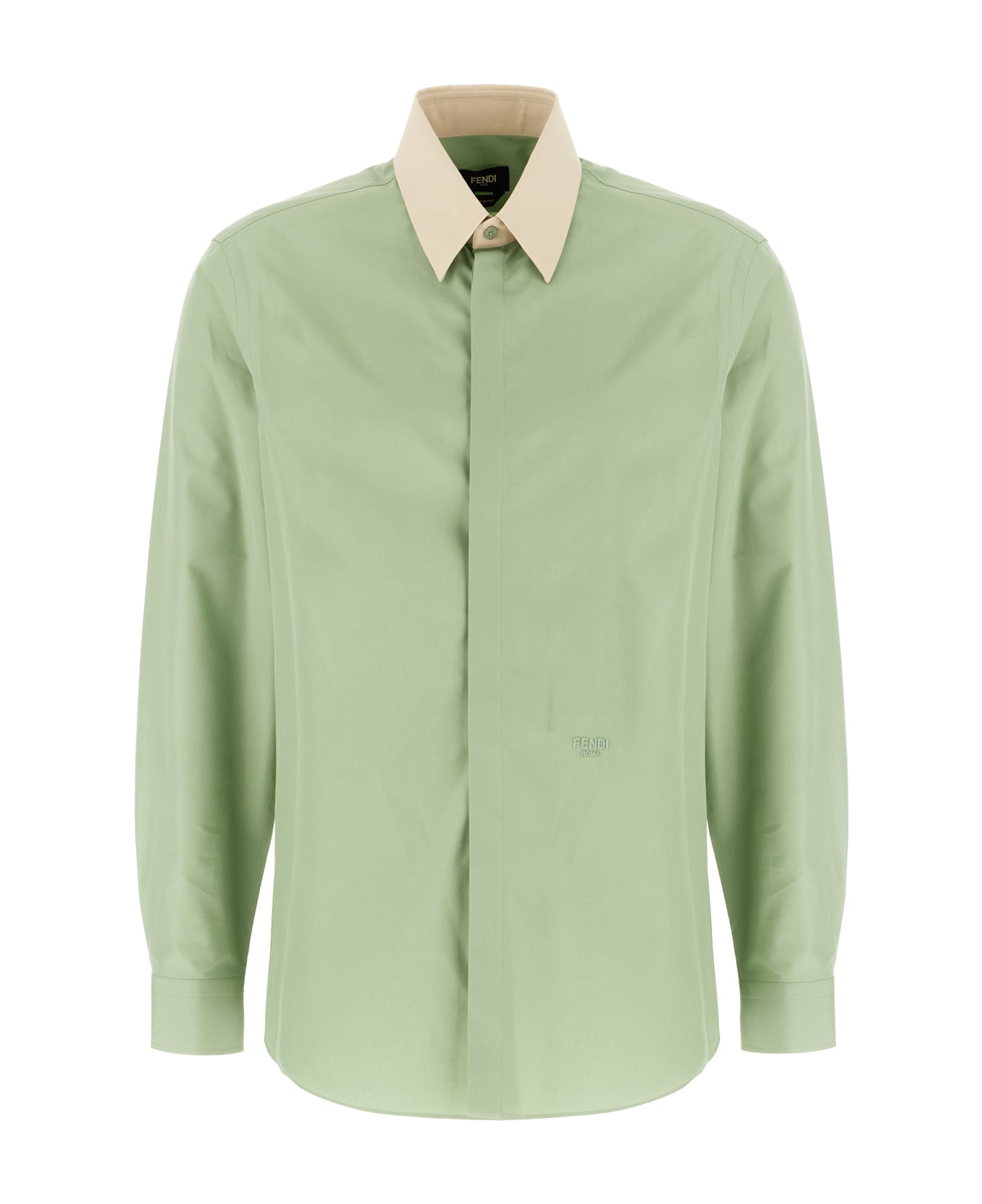 Fendi Pastel Pink Poplin Shirt - SCORPIO