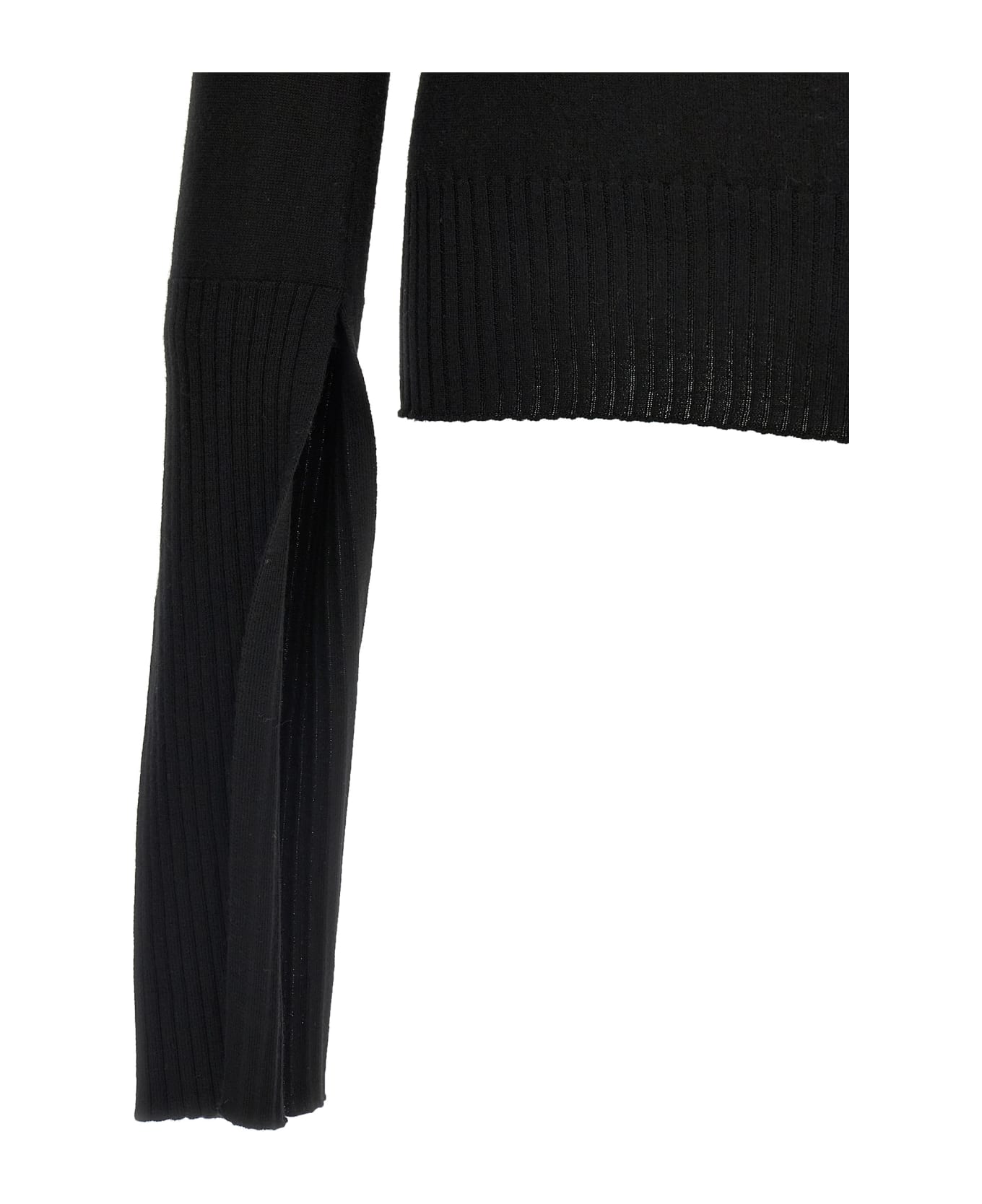 Rick Owens 'cape Sleeve Knit' Sweater - Black  