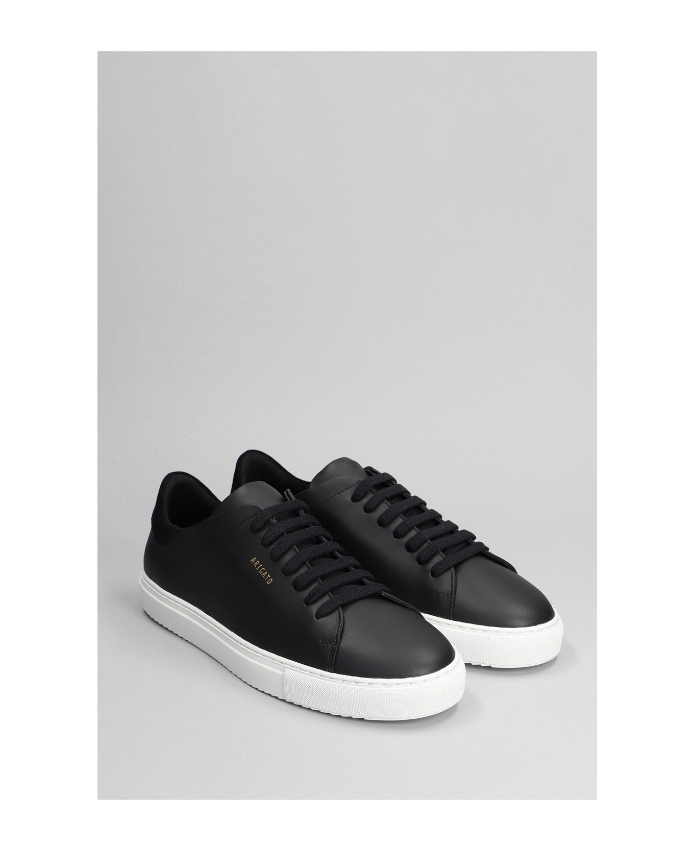 Axel Arigato Clean 90 Sneakers In Black Suede And Leather - Nero bianco