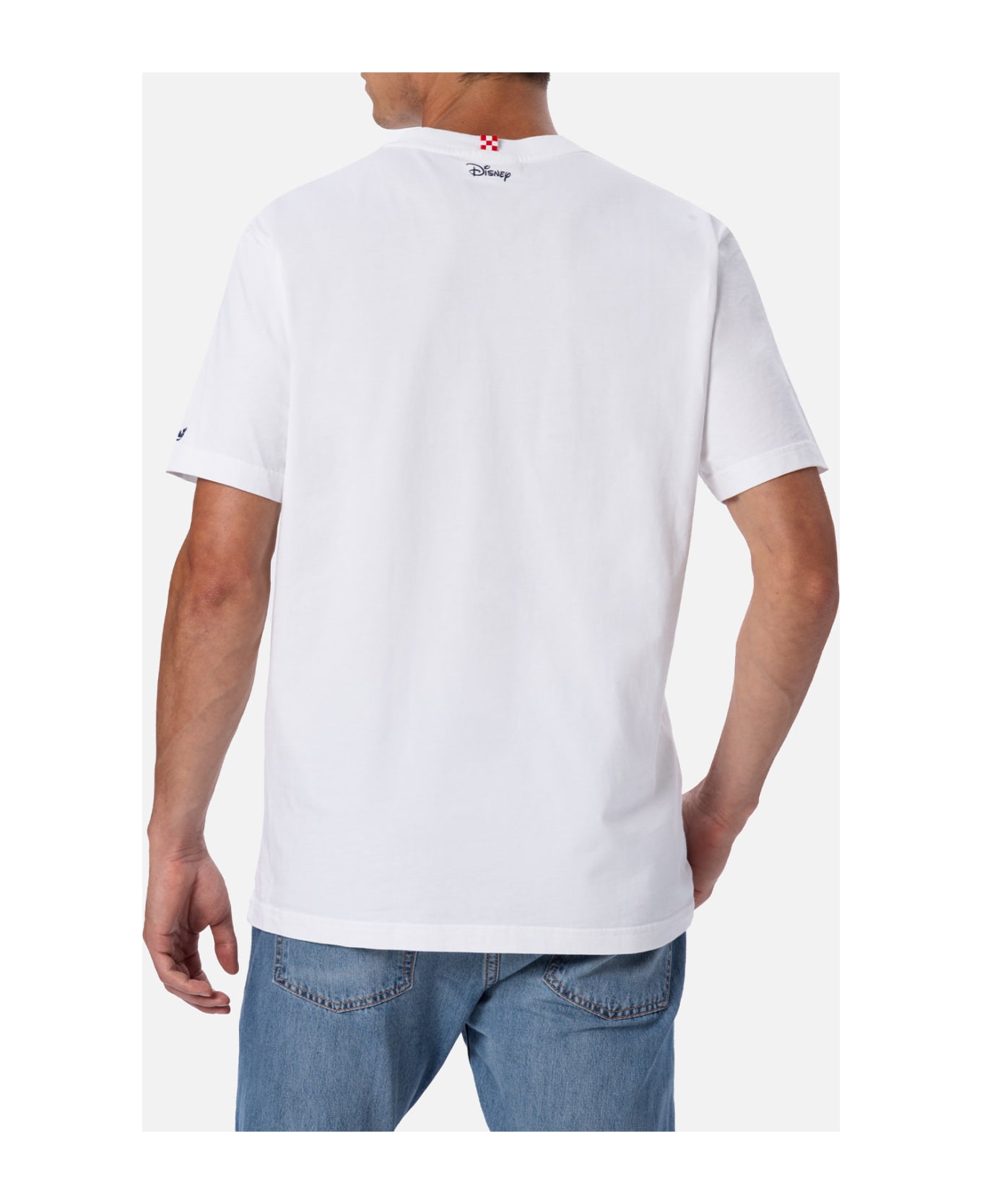 MC2 Saint Barth Man Cotton T-shirt Austin With Uncle Scrooge Print | ©disney Special Edition - WHITE