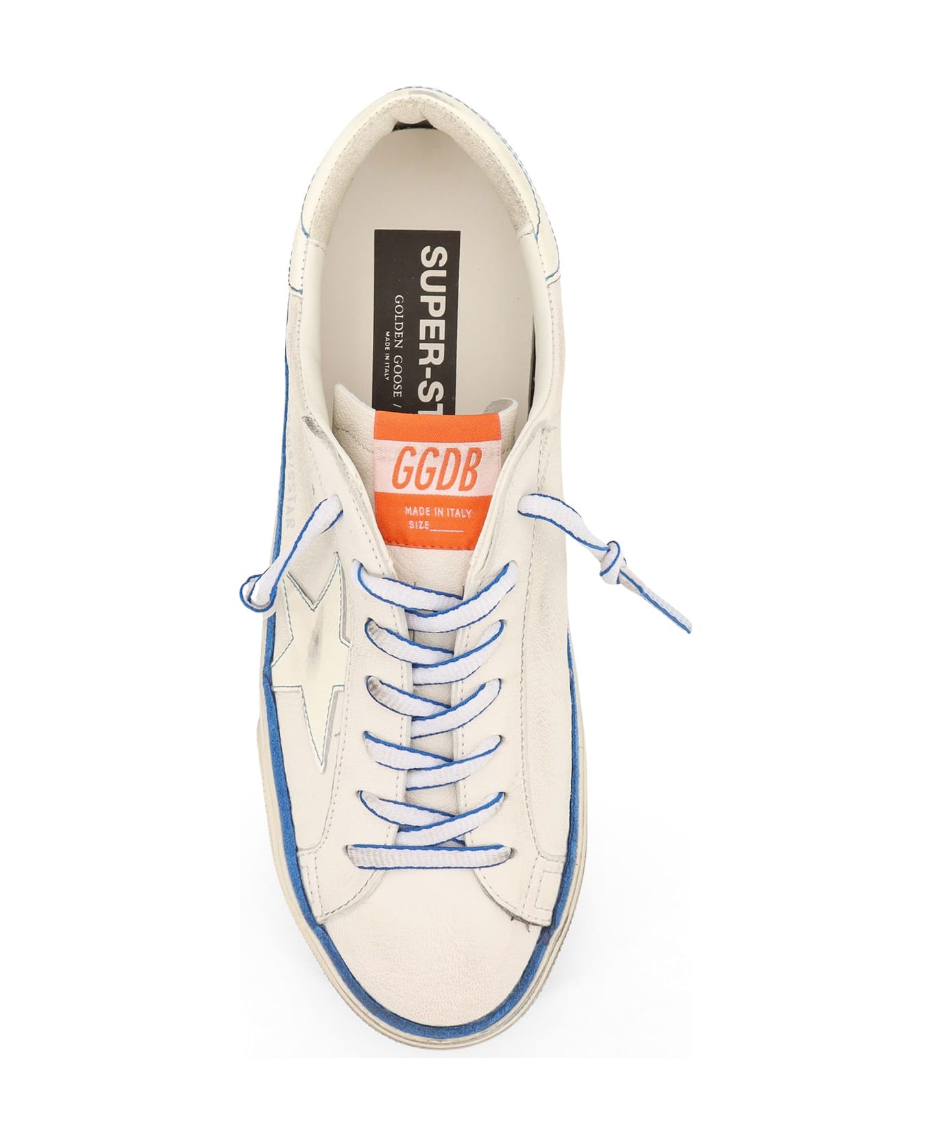 Golden Goose Super Star Classic With List Leather Sneakers - WHITE MILK