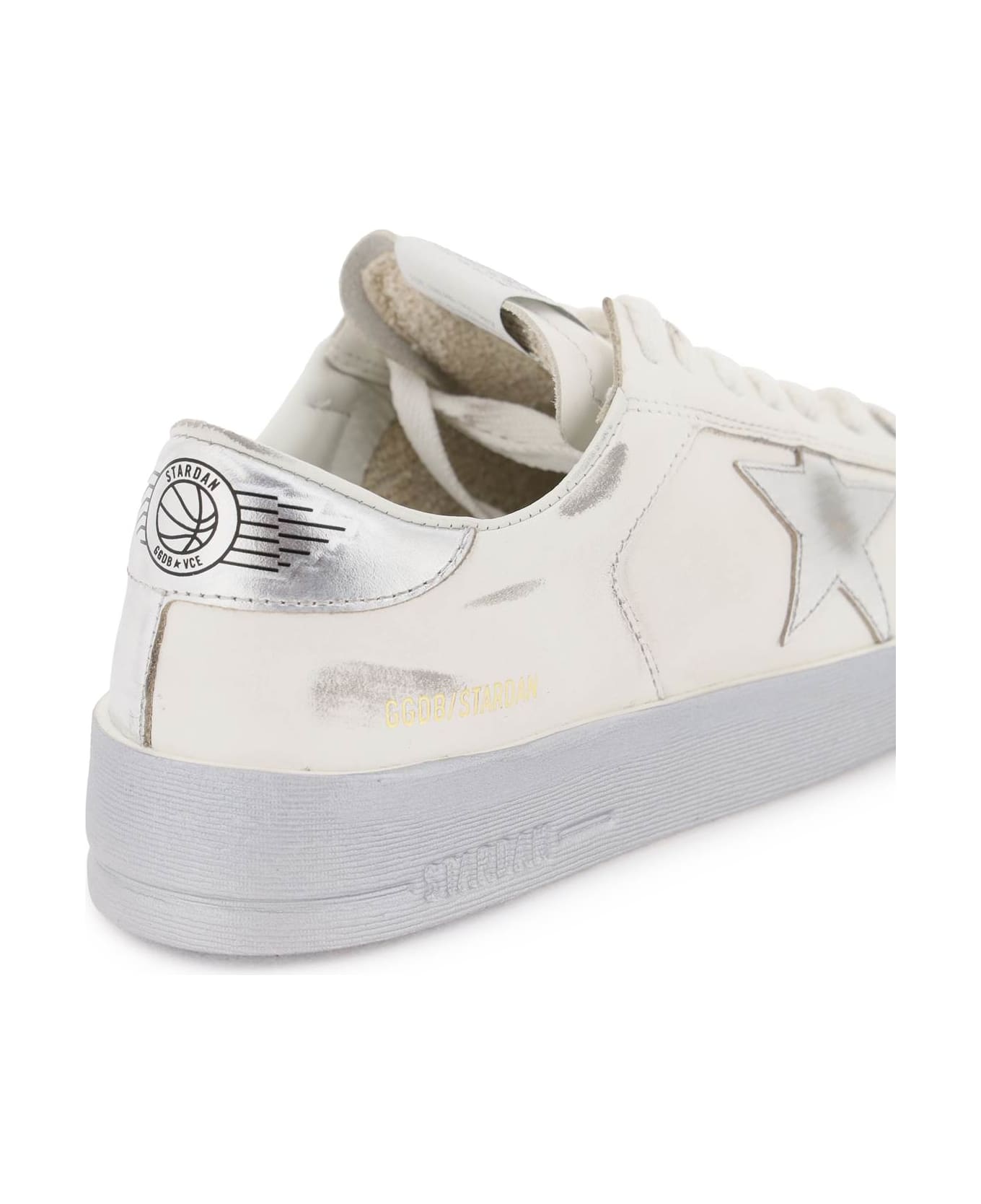 Golden Goose Stardan Sneakers - WHITE SILVER (Silver)