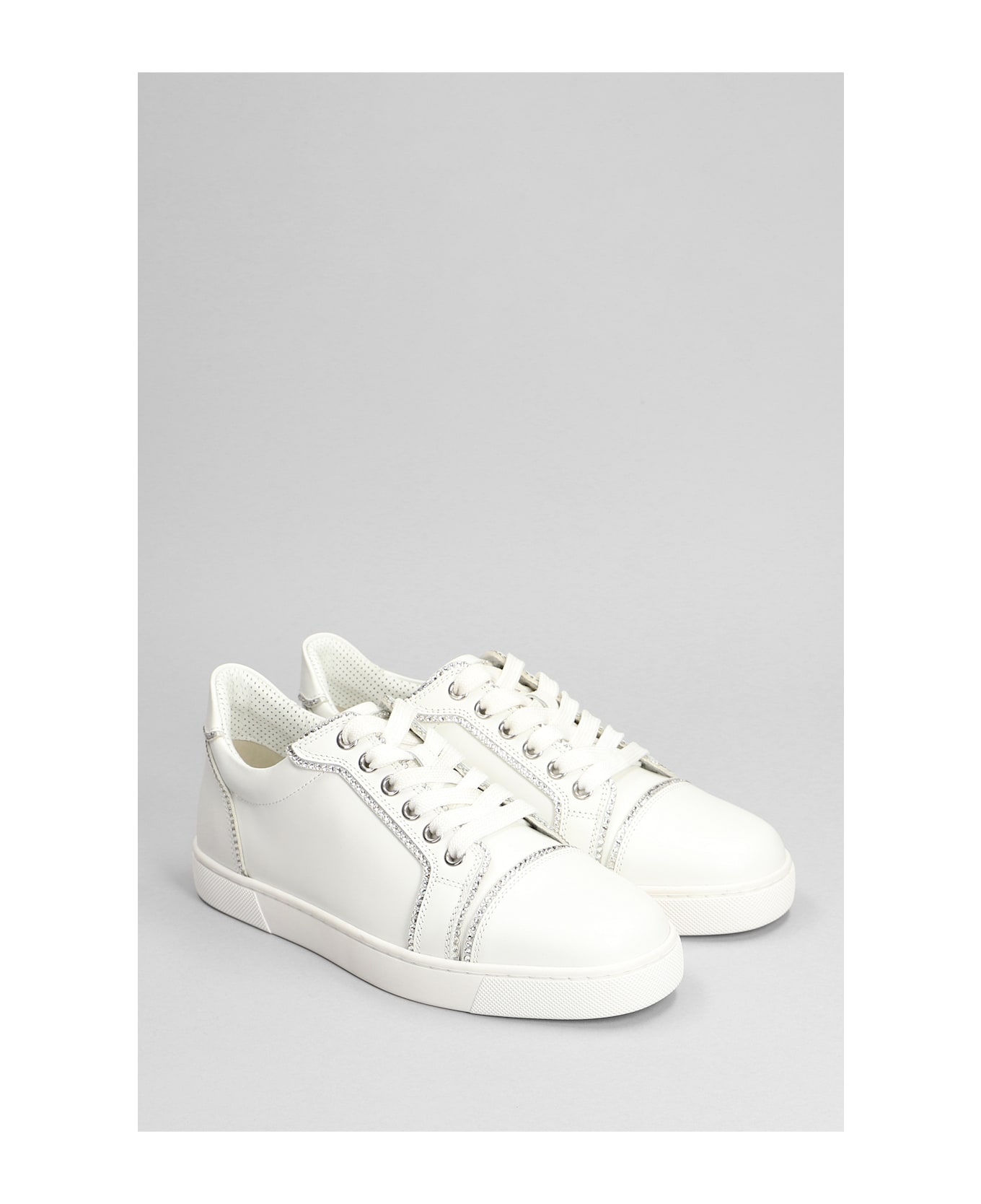 Christian Louboutin Sneakers In White Leather - white