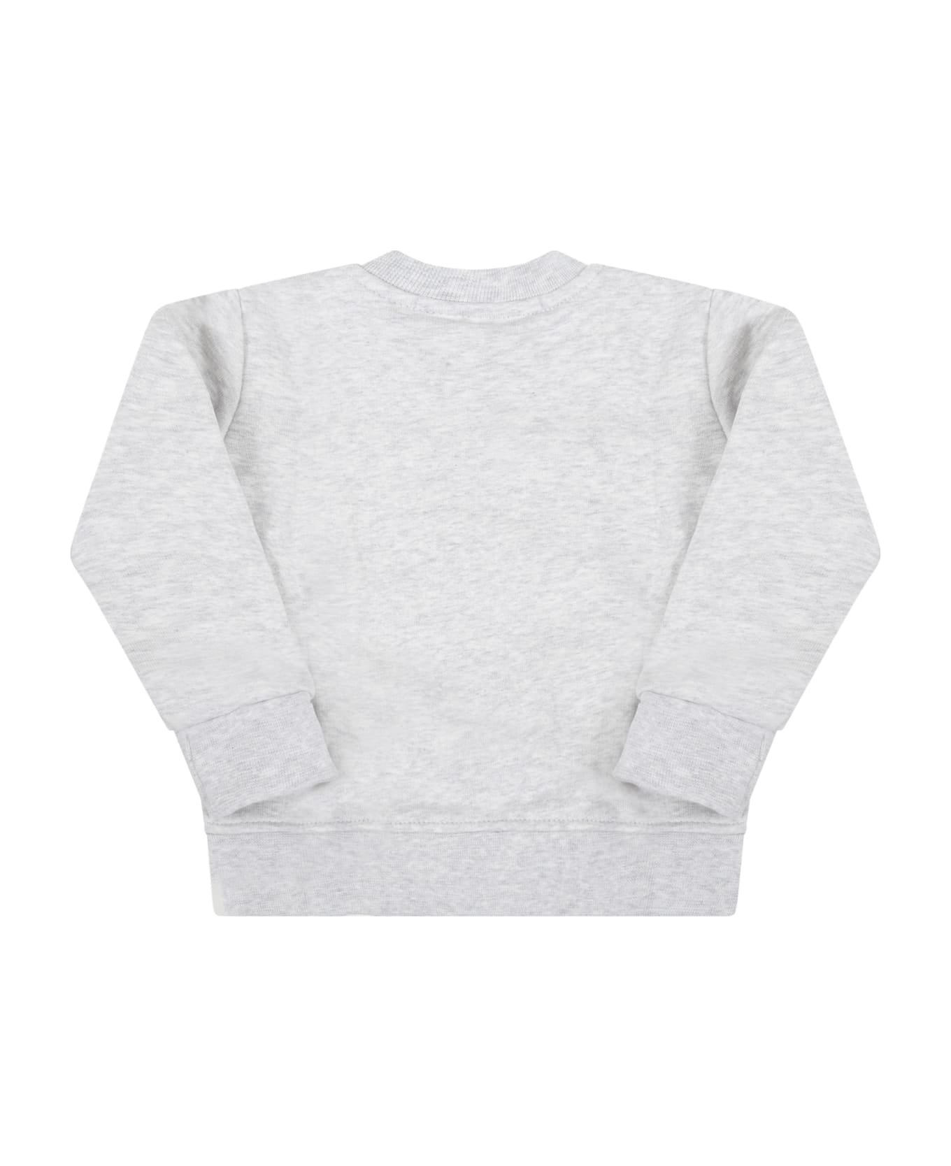 MSGM Grey Sweatshirt For Baby Kids With Logo - Grey