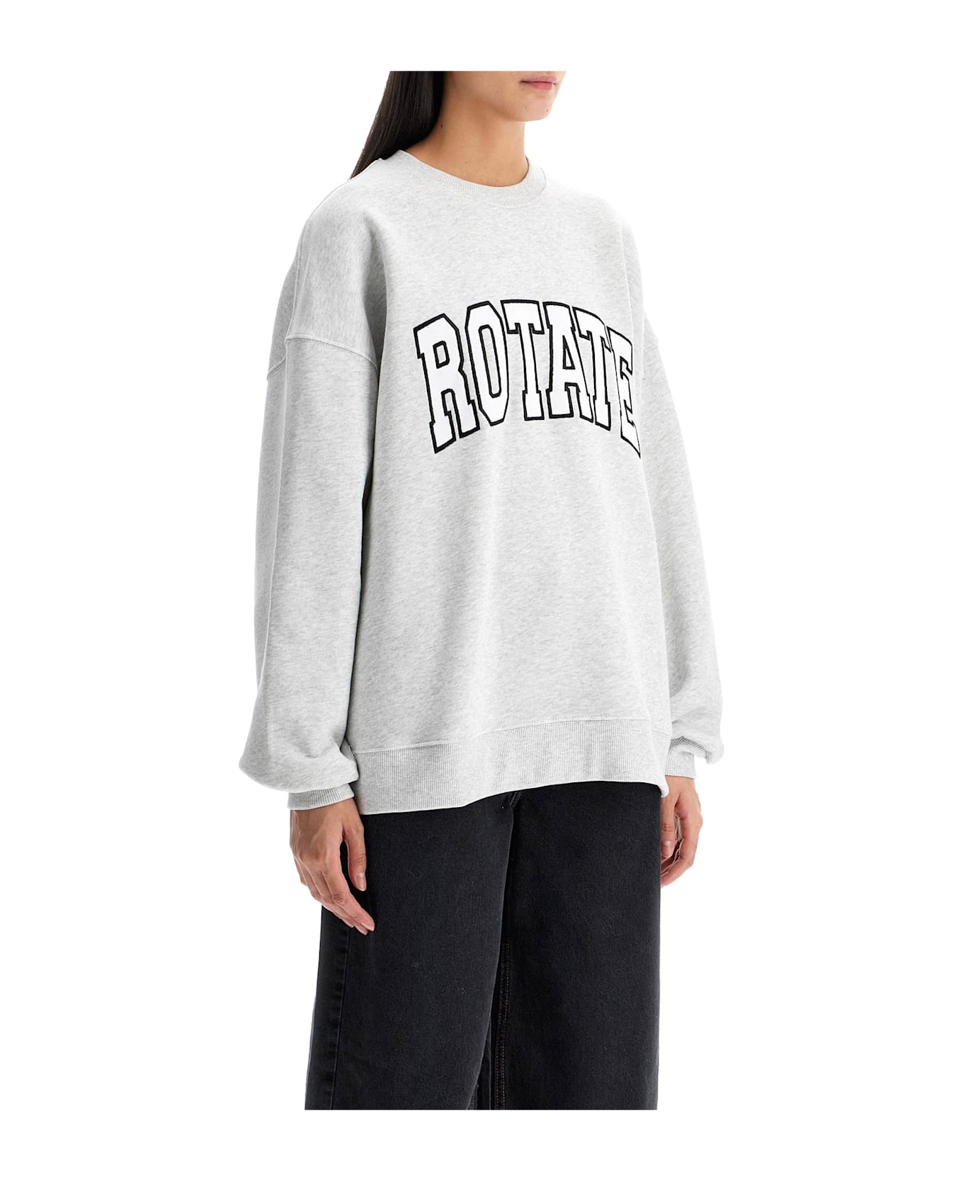 Rotate by Birger Christensen Oversized Branded Sweat - GREY