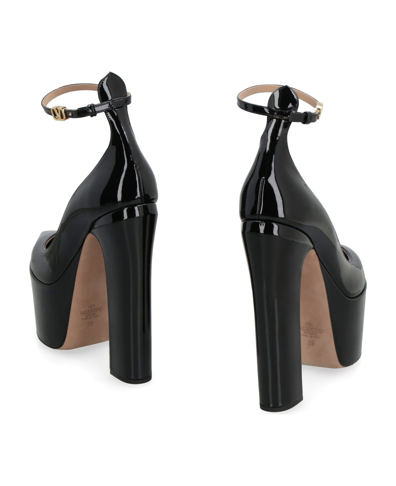 Valentino Garavani Patent Leather Pointy-toe Pumps - black
