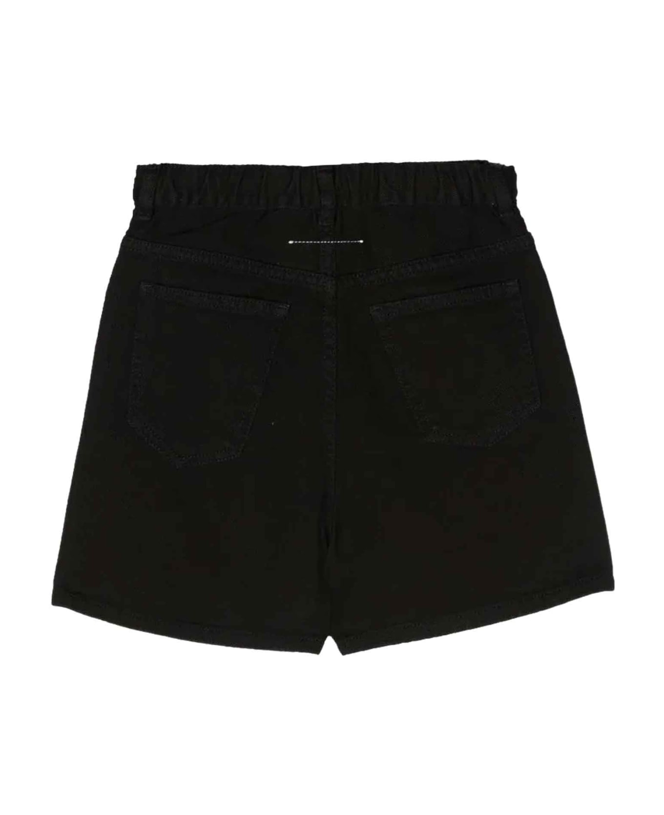 MM6 Maison Margiela Black Shorts Unisex - Nero