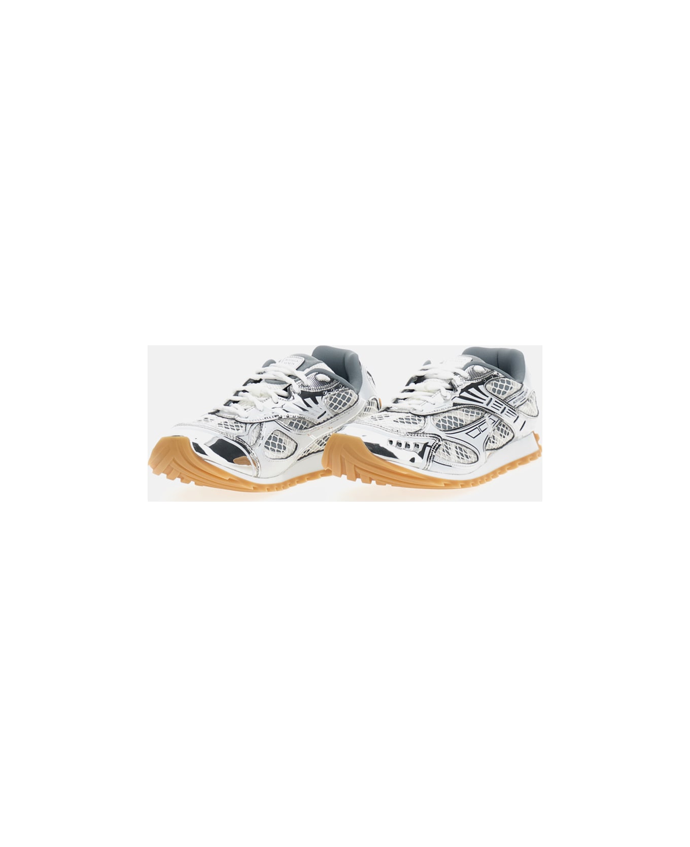 Bottega Veneta Orbit Sneakers - Silver