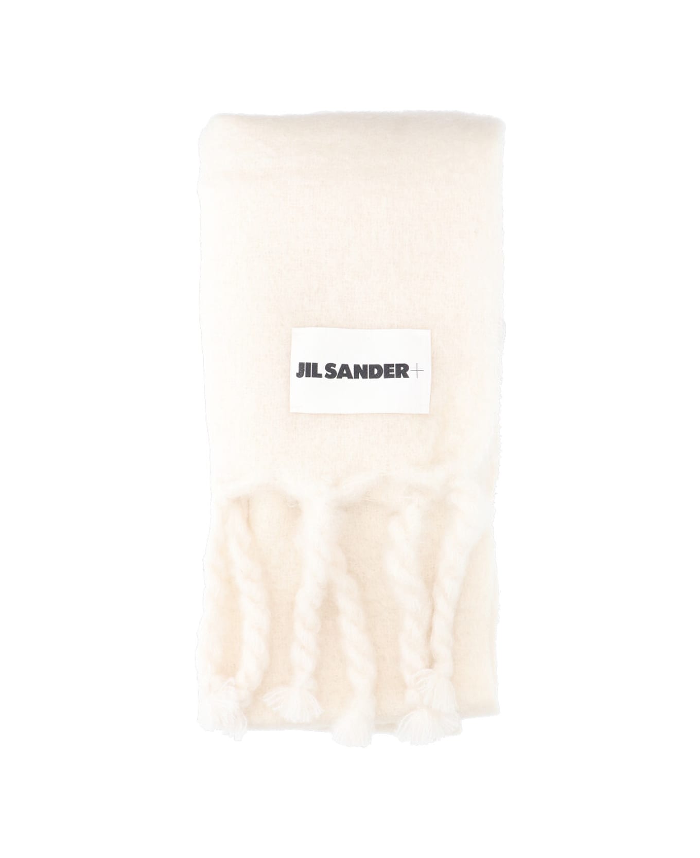Jil Sander Mohair And Wool Scarf - white