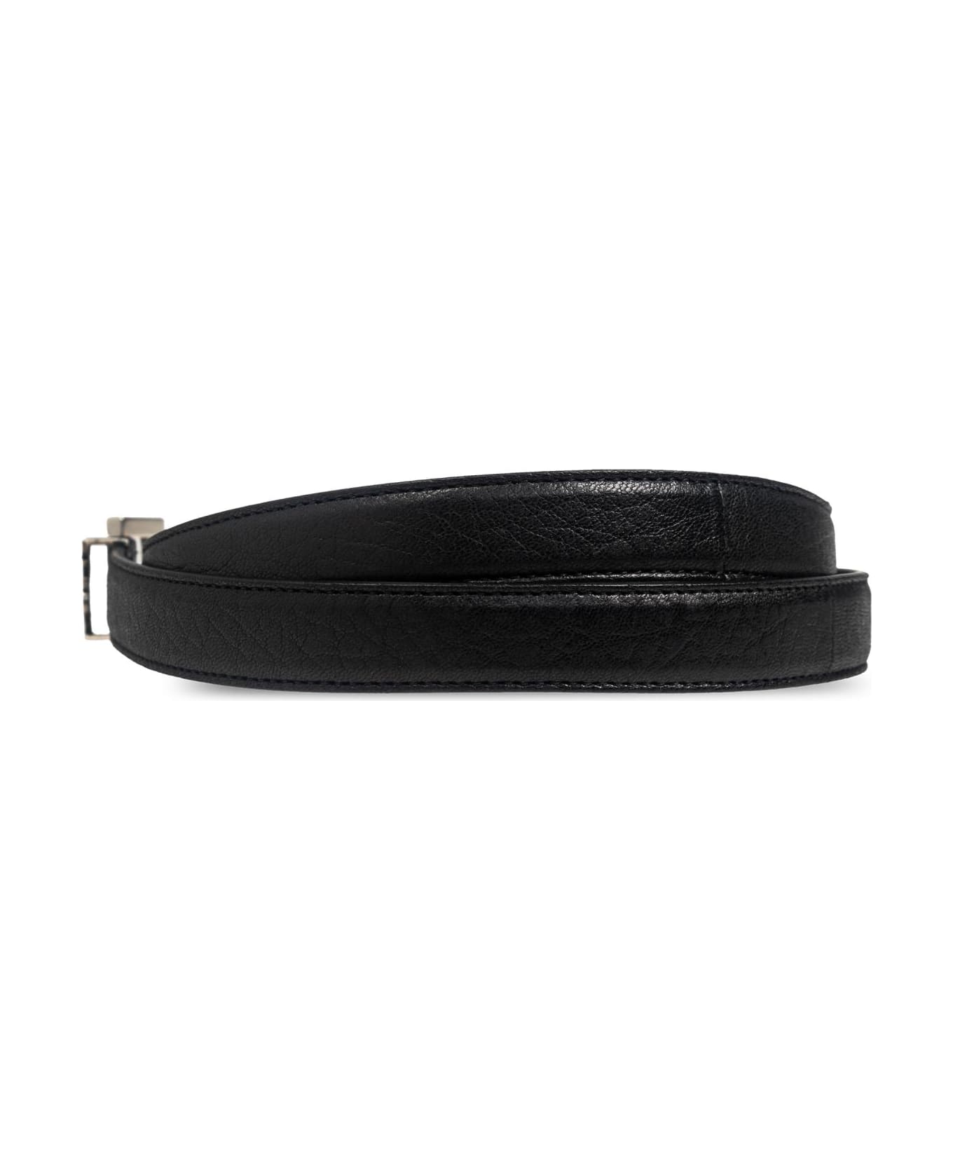 Saint Laurent Belt With Logo - NERO