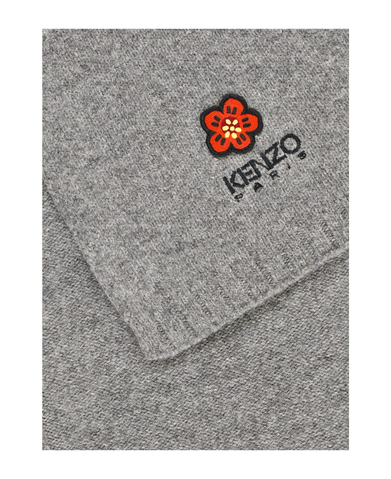 Kenzo Flower Scarf - GREY