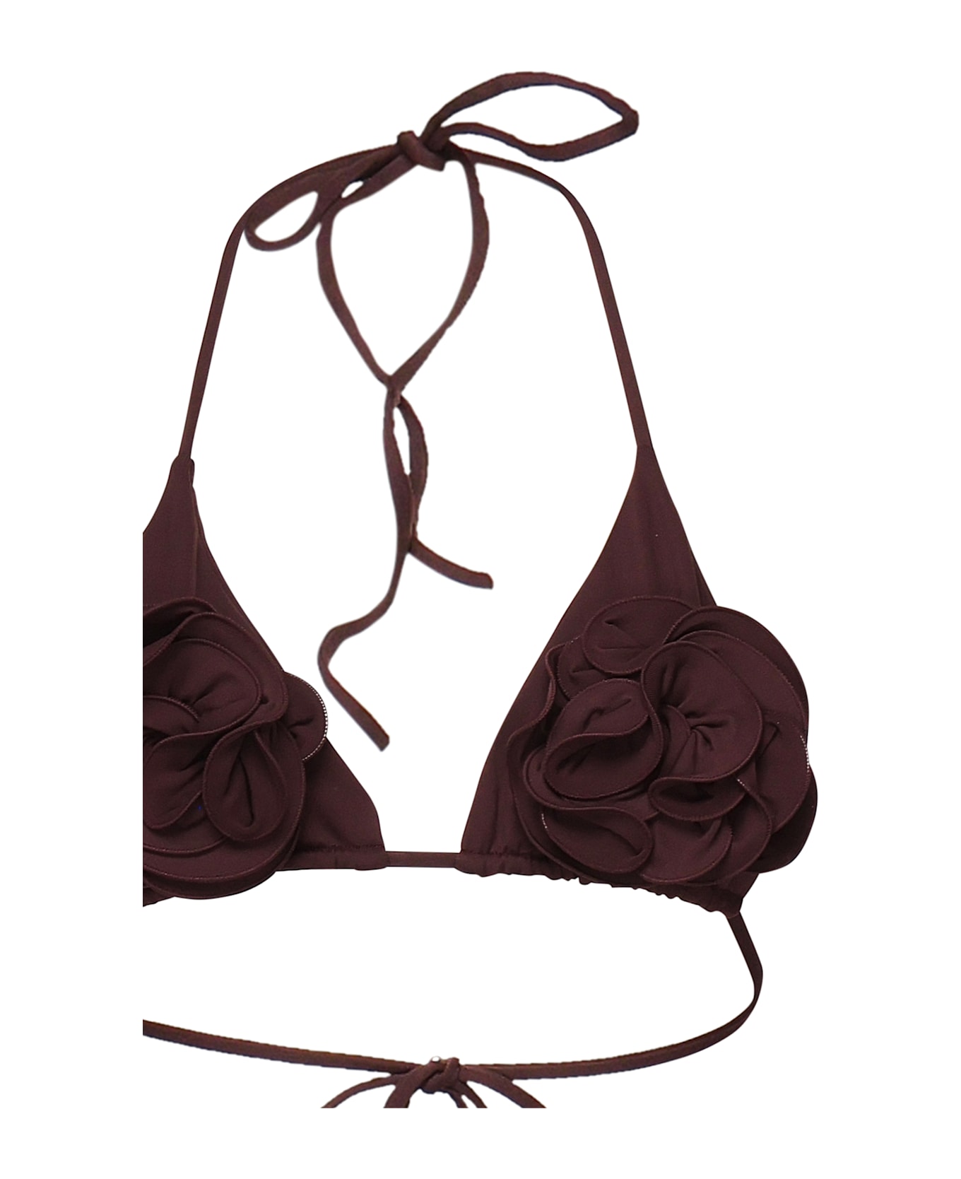 Magda Butrym Swimsuit With Flower Applications - Brown