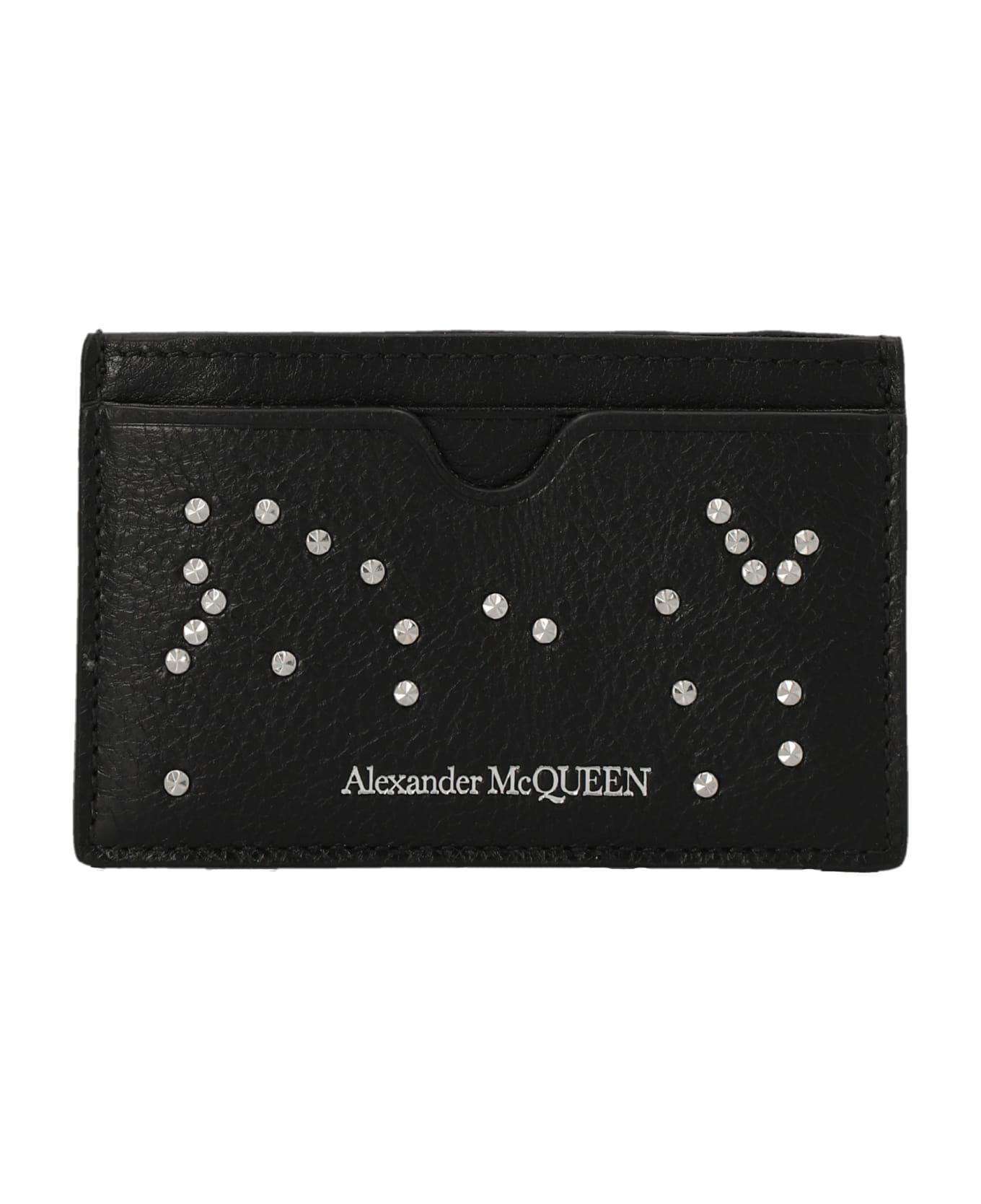 Alexander McQueen 'studded' Card Holder - Black