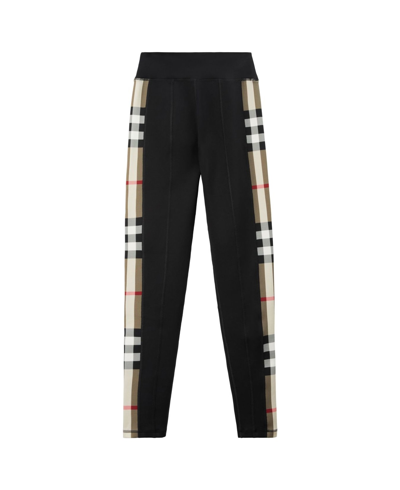 Burberry Check Motif Leggings - Black