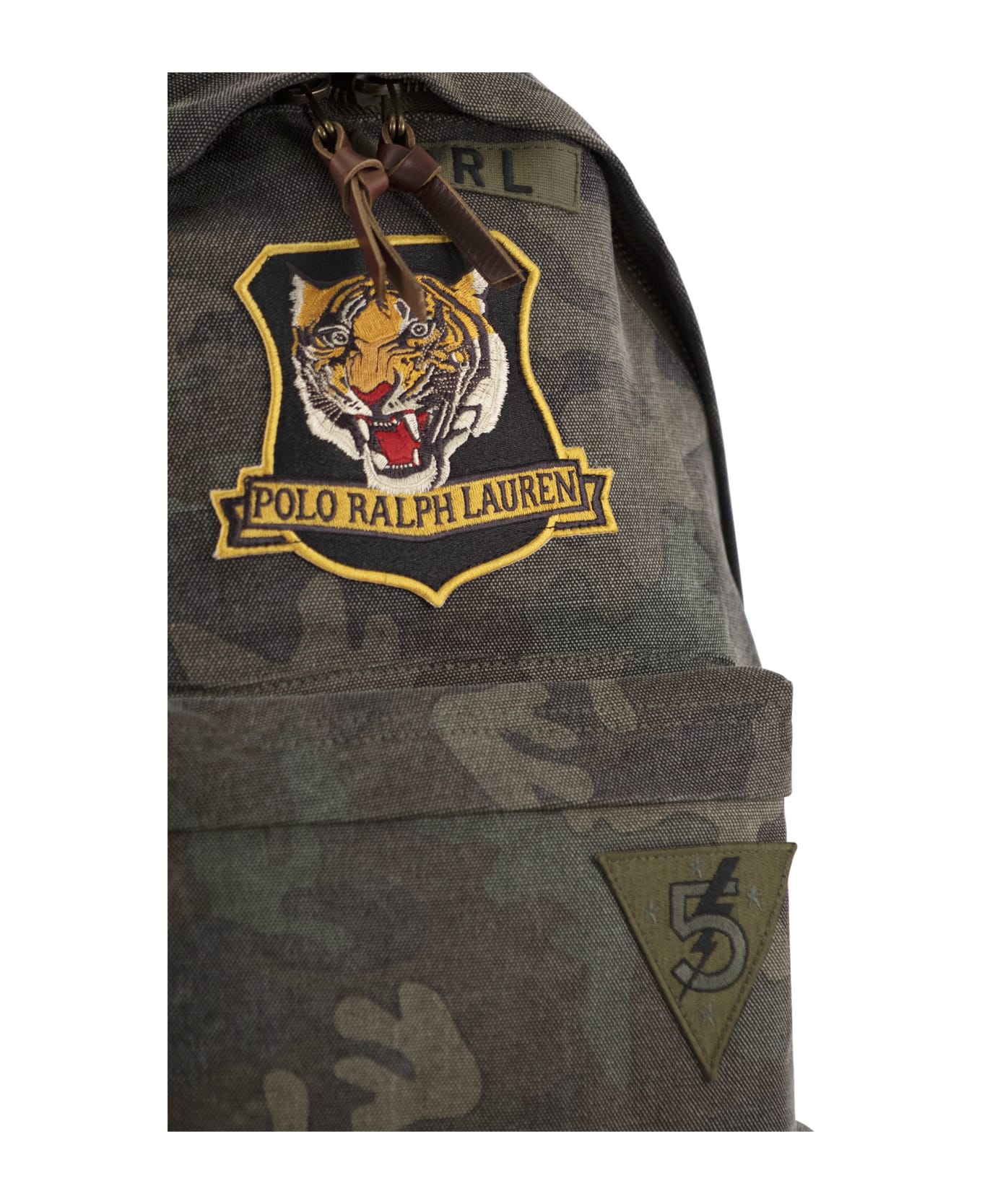 Polo Ralph Lauren Camouflage Canvas Backpack With Tiger - Camo