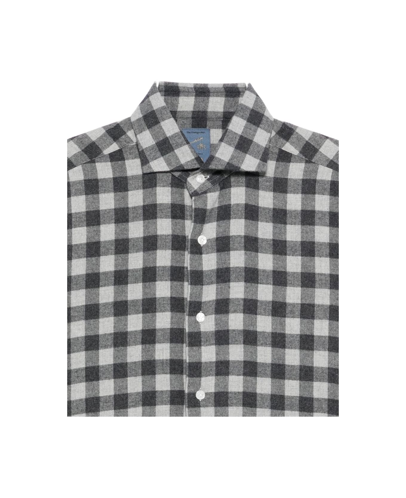 Barba Napoli Plaid Shirt, Features Black And White - MultiColour