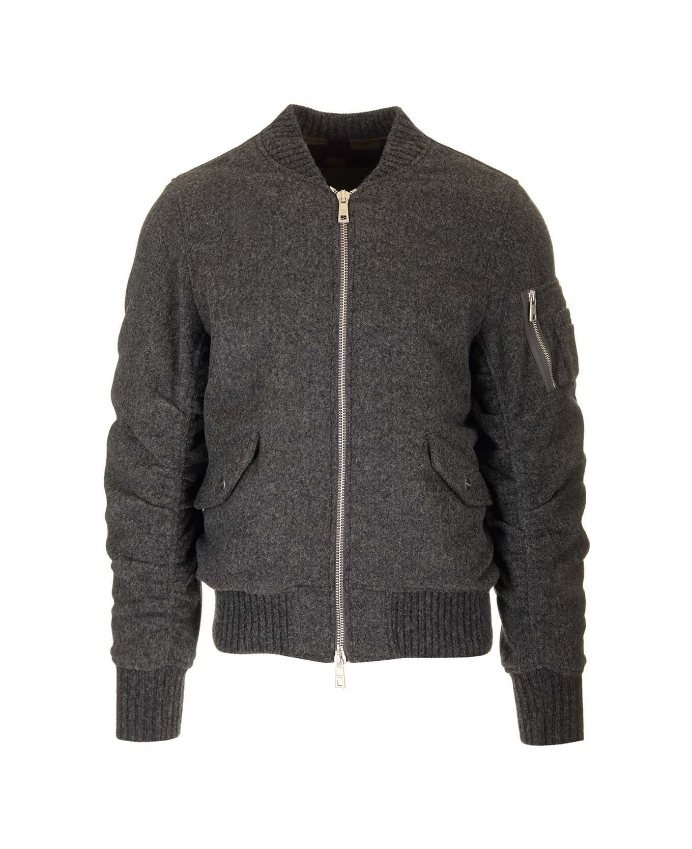 Giorgio Brato Bomber Woolen - Grey