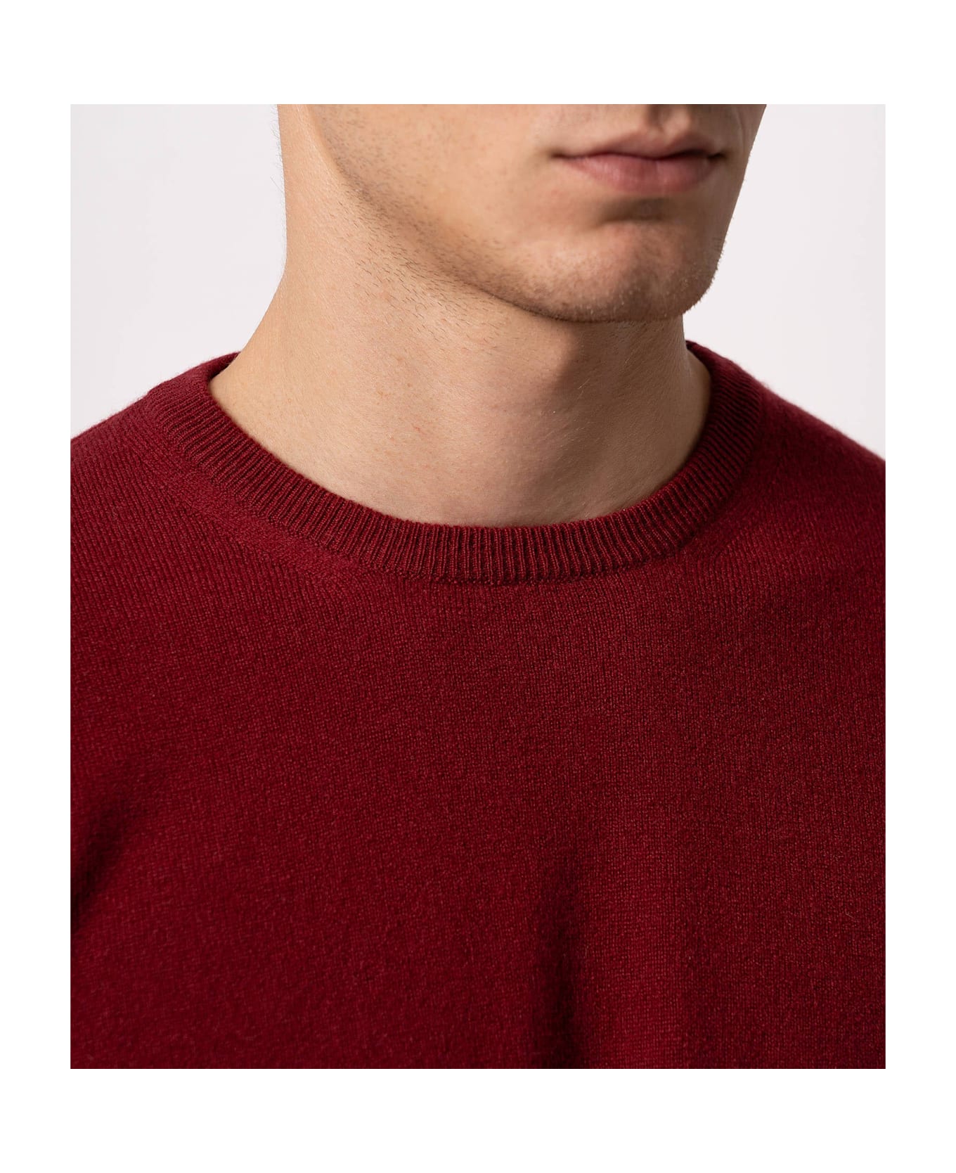 Larusmiani Crewneck Sweater Aspen Sweater - Red