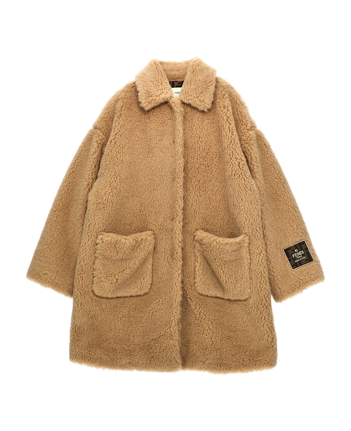 Fendi Hooded Coat - Beige