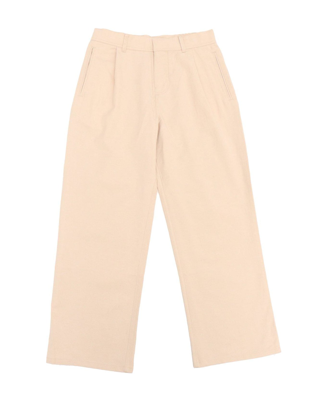 Burberry Mid-rise Straight Leg Pants - BEIGE