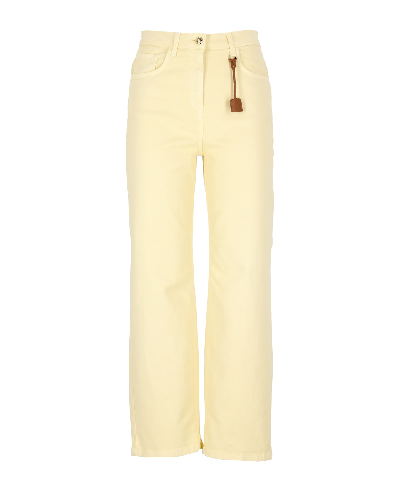 Elisabetta Franchi Cotton Jeans - Yellow