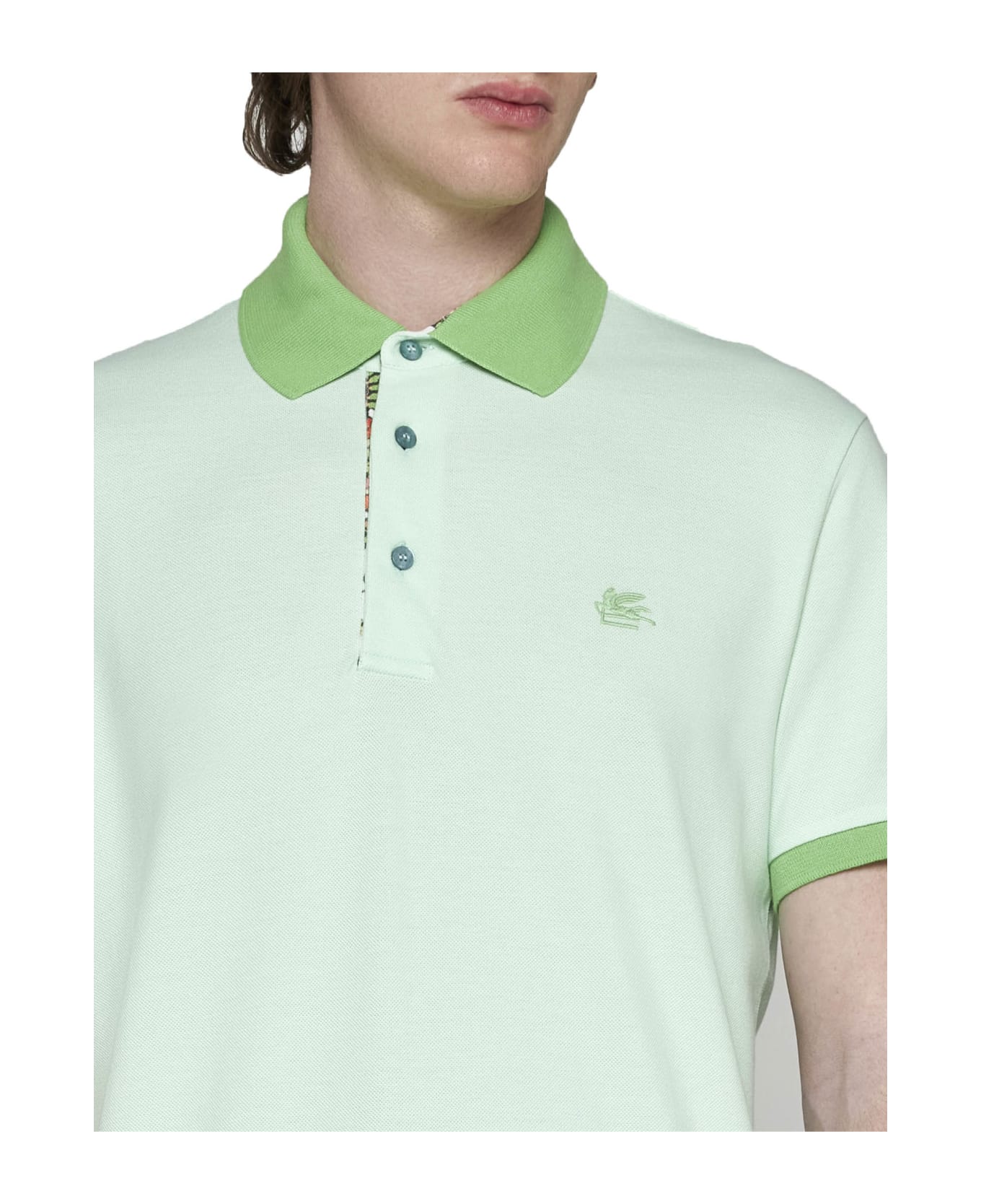 Etro Polo Shirt - Verde chiaro ポロシャツ