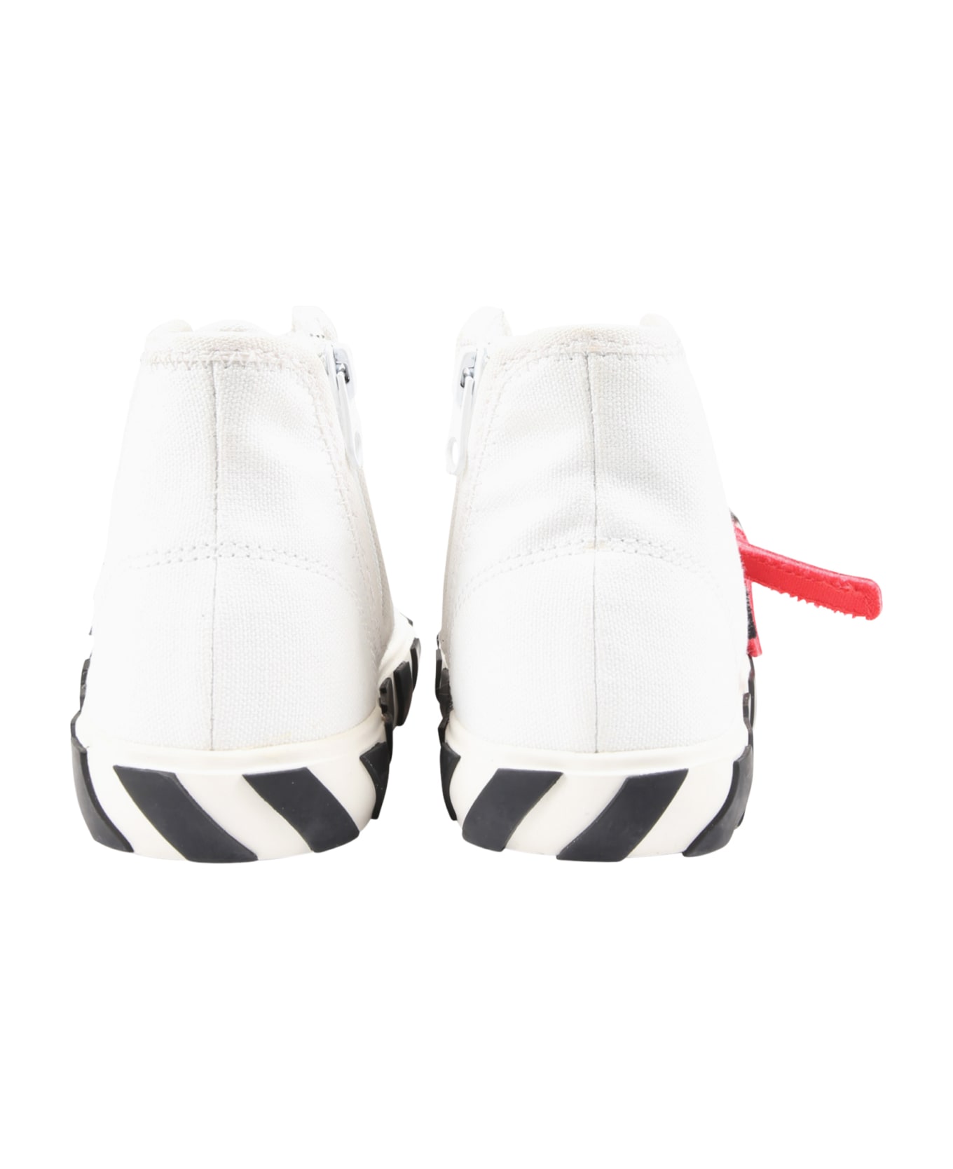 Off-White White Sneakers For Kids - White