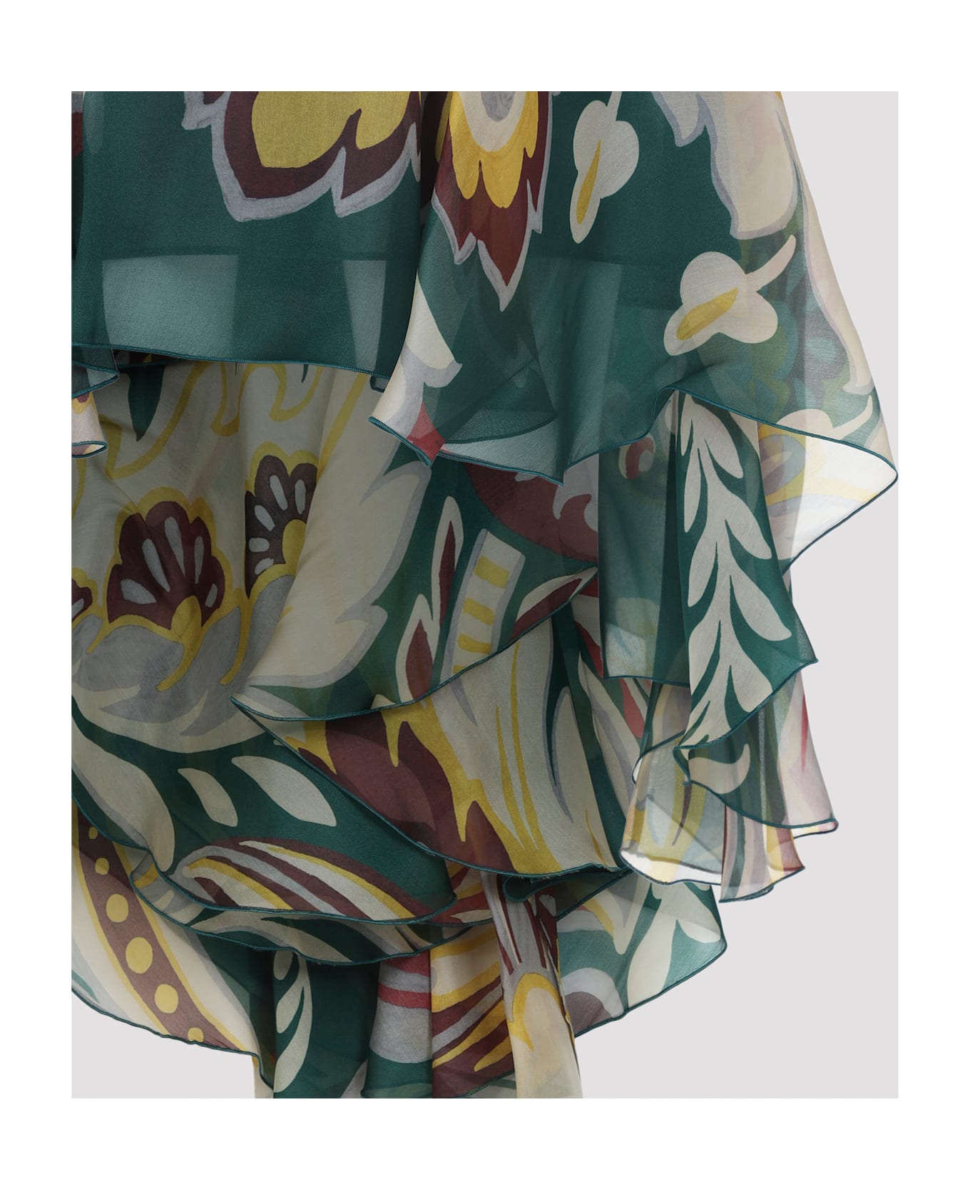 Etro Asymmetric Mini Skirt - Multi