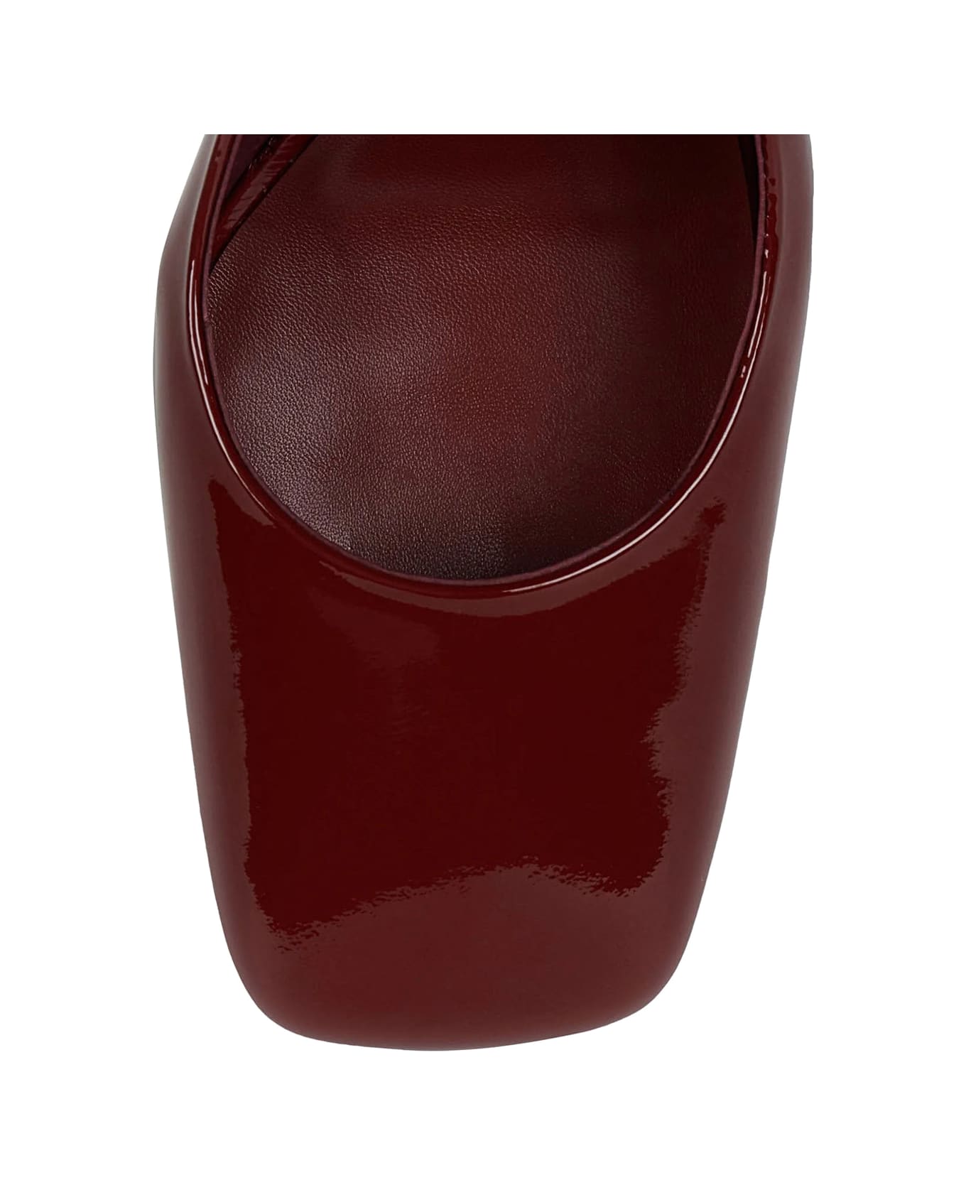 Jeffrey Campbell 
favrile
 Bordeaux Wedges With Strap Closure And Square Toe In Leather Woman - Bordeaux